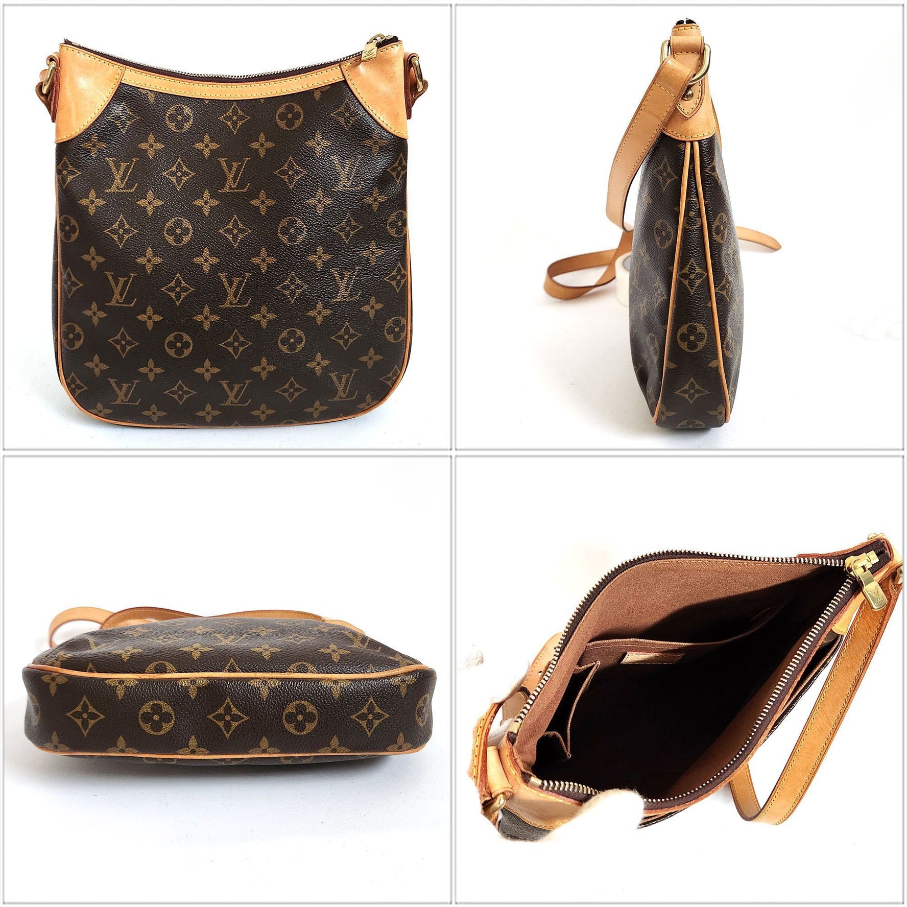 Louis Vuitton LOUISVUITTON Monogram Odeon PM Shoulder Bag Back VUITTON
