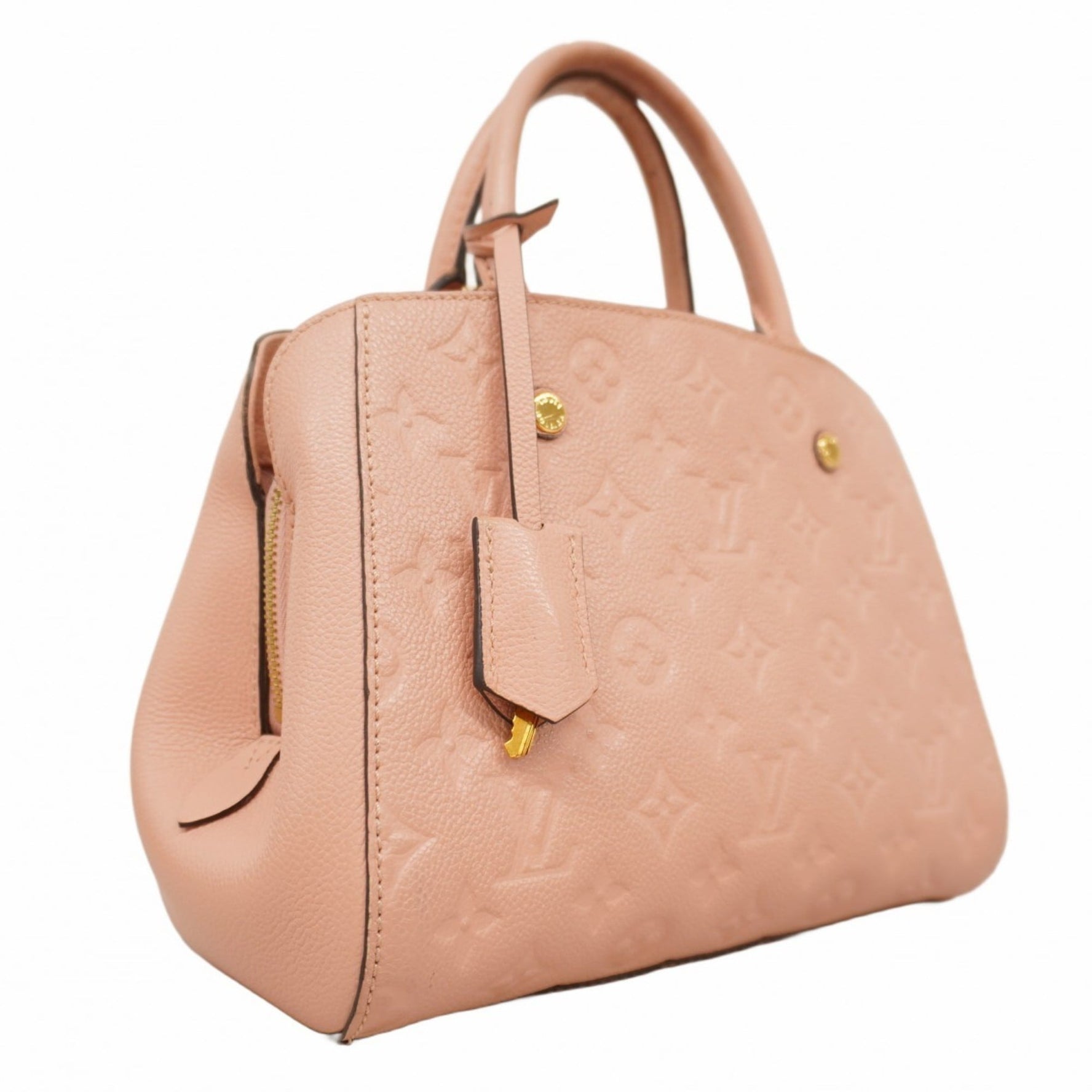 Louis Vuitton Monogram Empreinte Montaigne BB Handbag Rose Poodle Bag