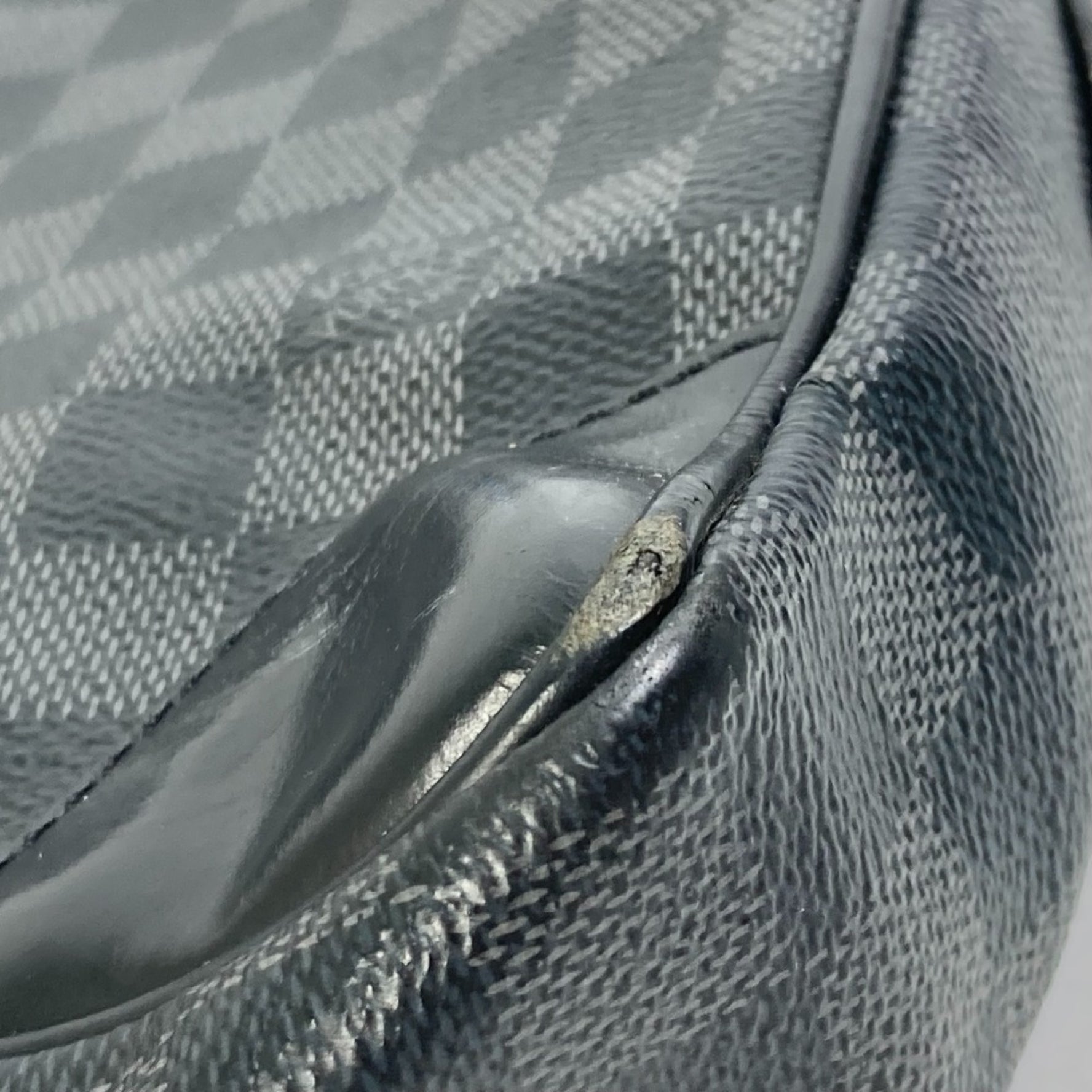 Louis Vuitton Damier Graphite Porte Voyage PDV Handbag Bag Business Canvas Black