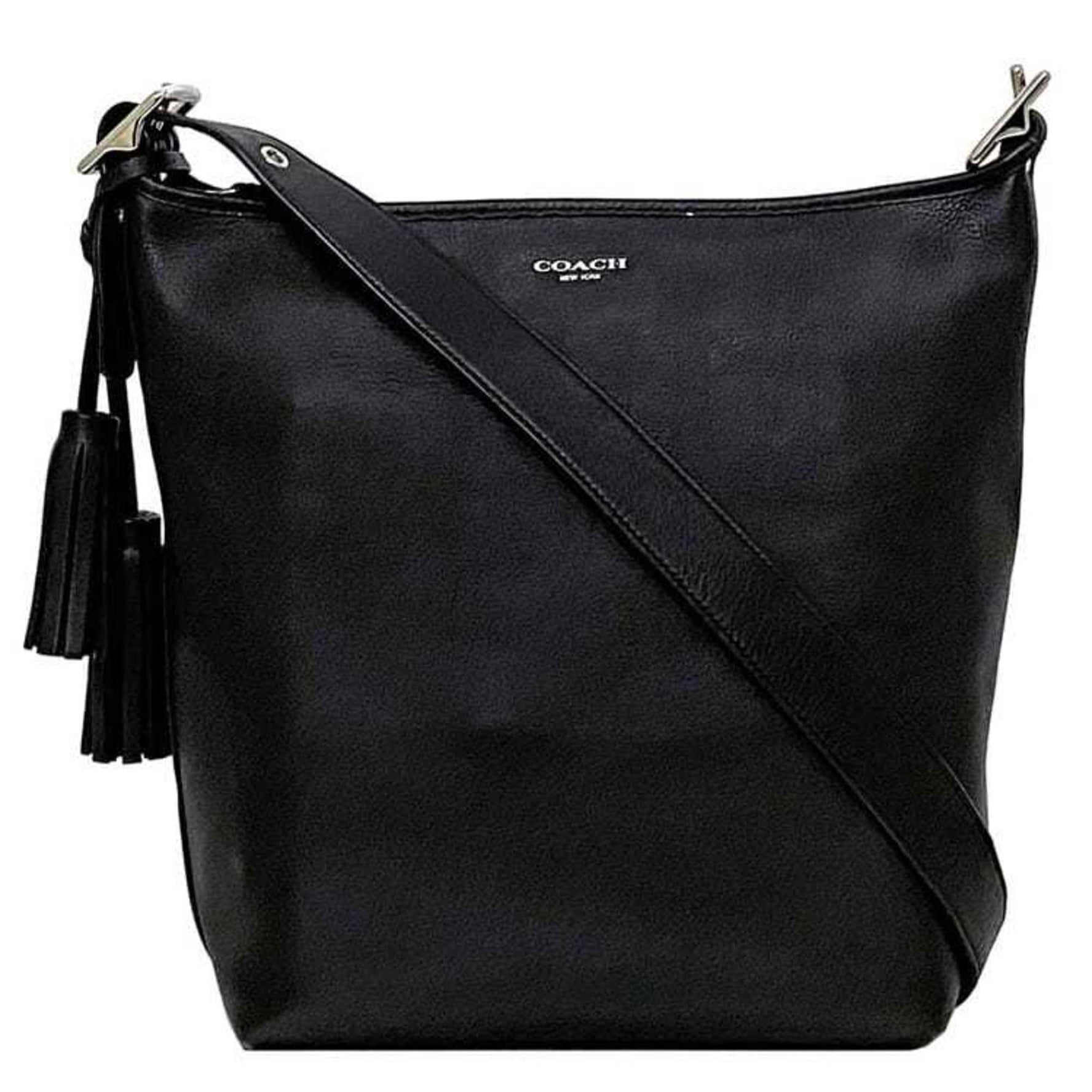 Coach Shoulder Bag Leather Tassel