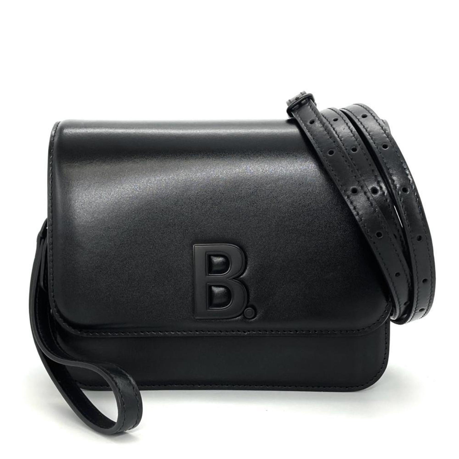 BALENCIAGA B Shoulder Bag Leather