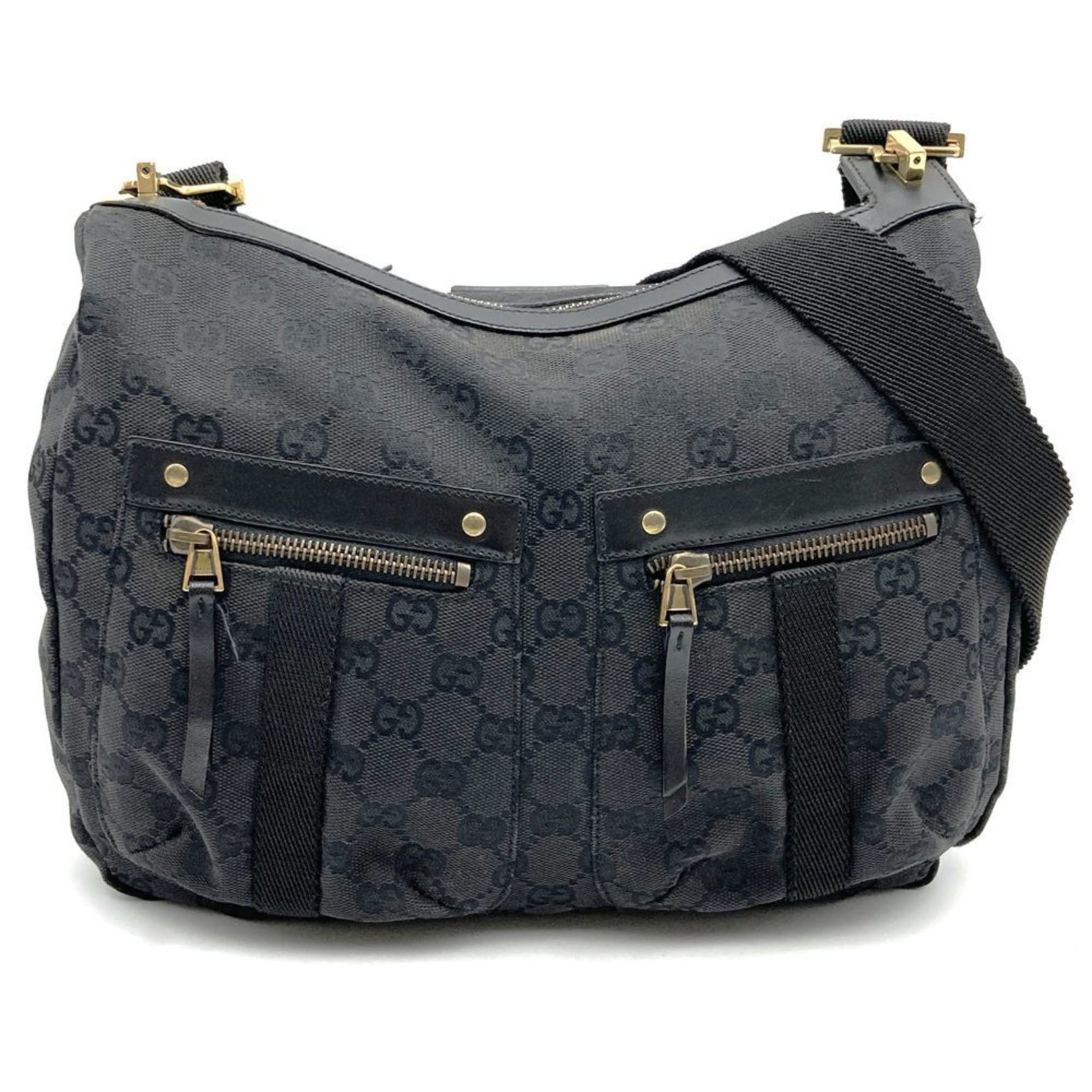 GUCCI GG Canvas Shoulder Bag in