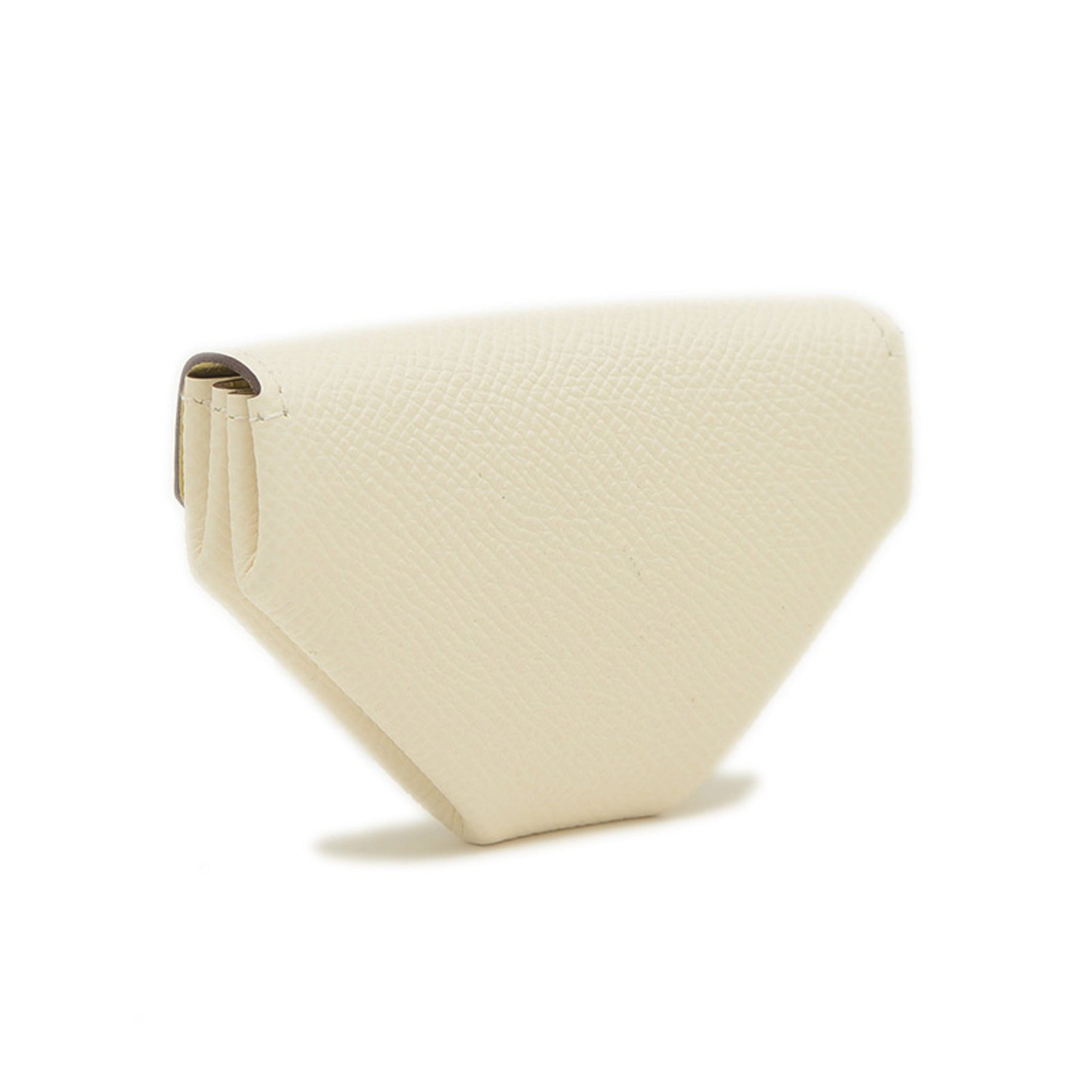 Hermes Levan Quatre Verso Wallet/Coin Case Epson Nata Jaune Poussin Y Stamp