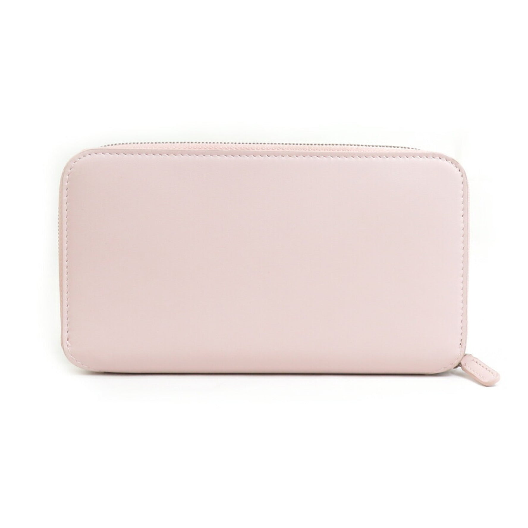 BALENCIAGA Round Long Wallet Leather Light Pink Men's
