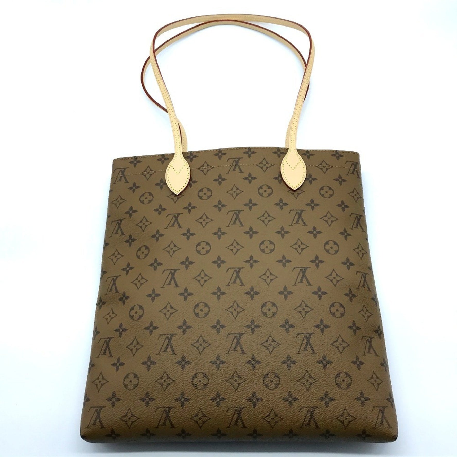 Louis Vuitton Monogram Reverse Video Print Carry It Shoulder Bag Tote Canvas