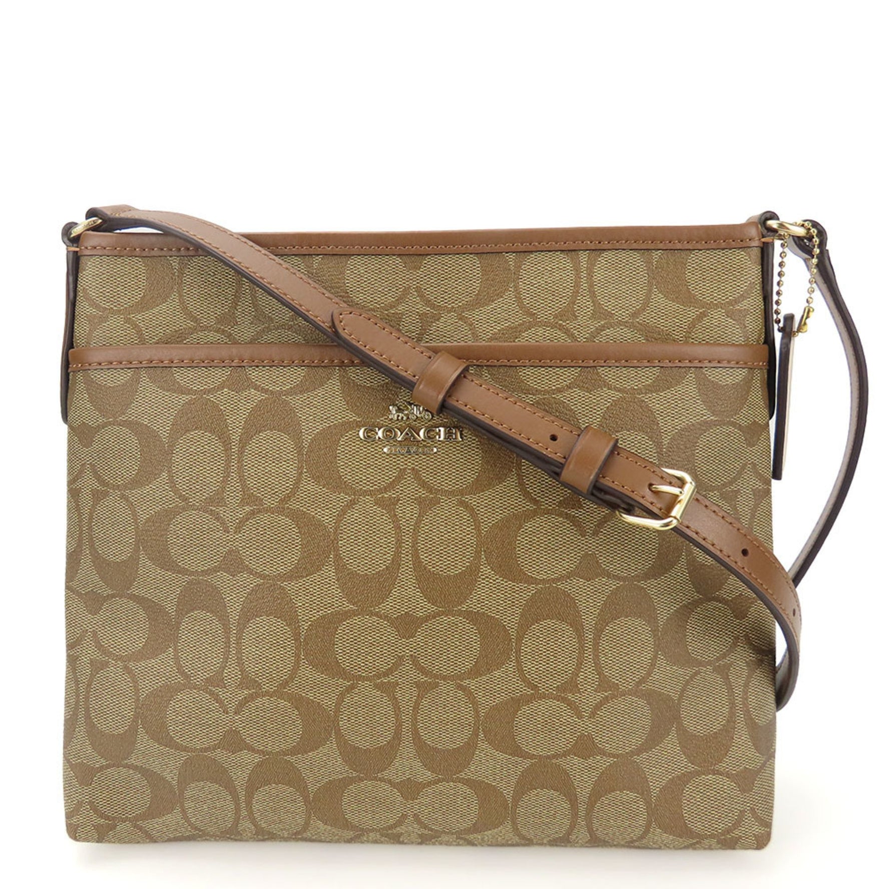 Coach Shoulder Bag Signature Leather