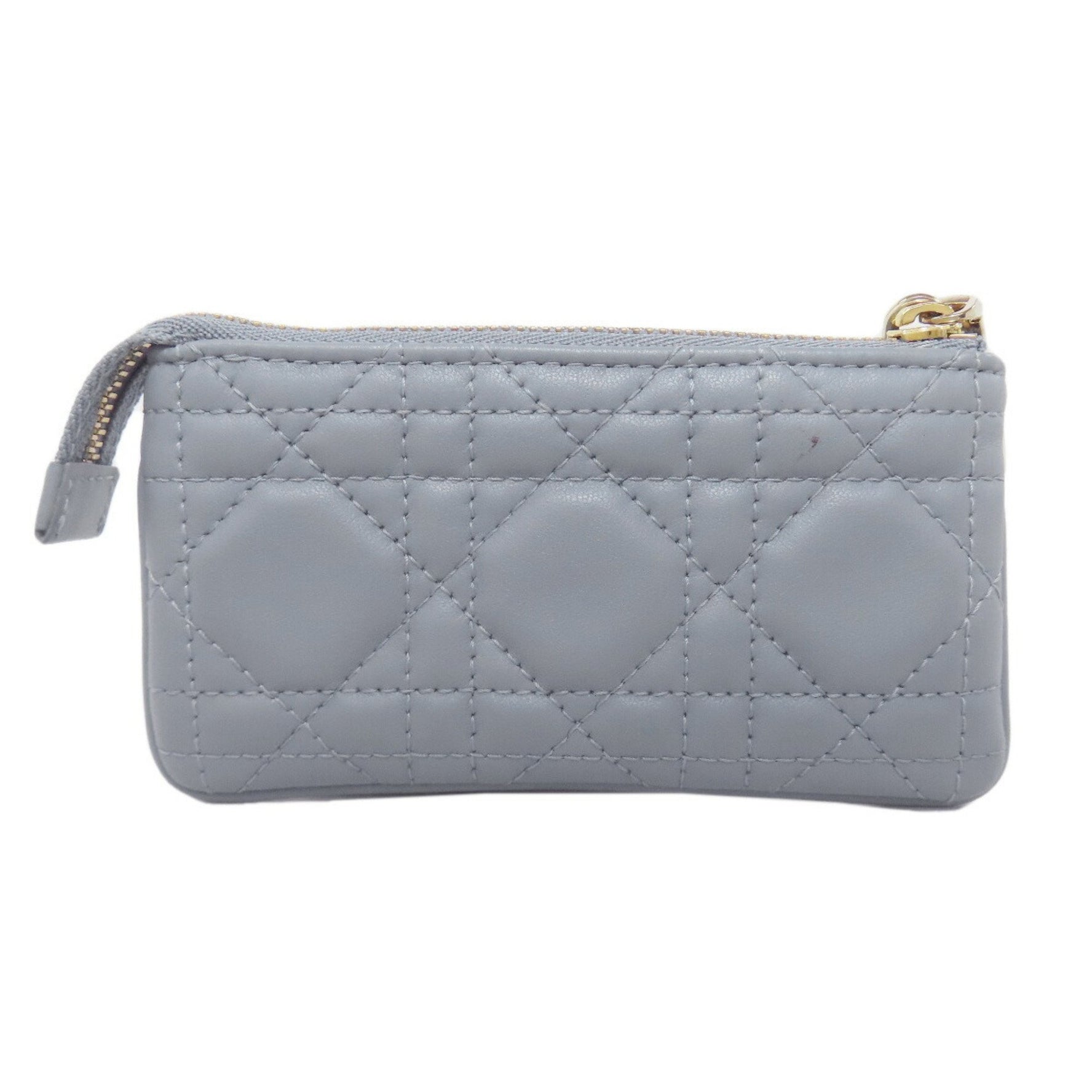 Christian Dior Cannage Coin Case, Calfskin, CHRISTIAN DIOR