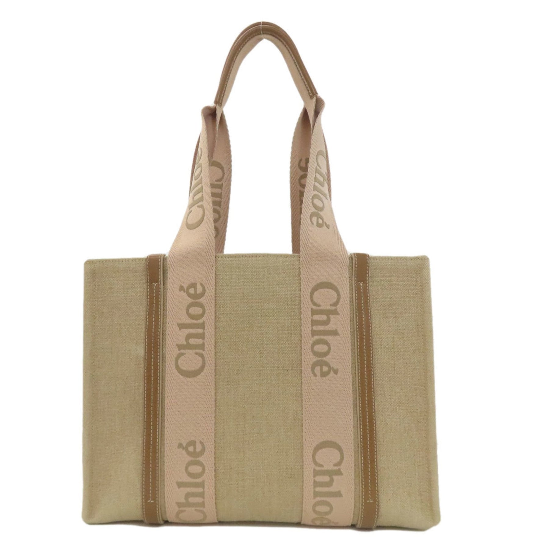 Chloé Chloe Woody Tote Canvas Bag CHLOE