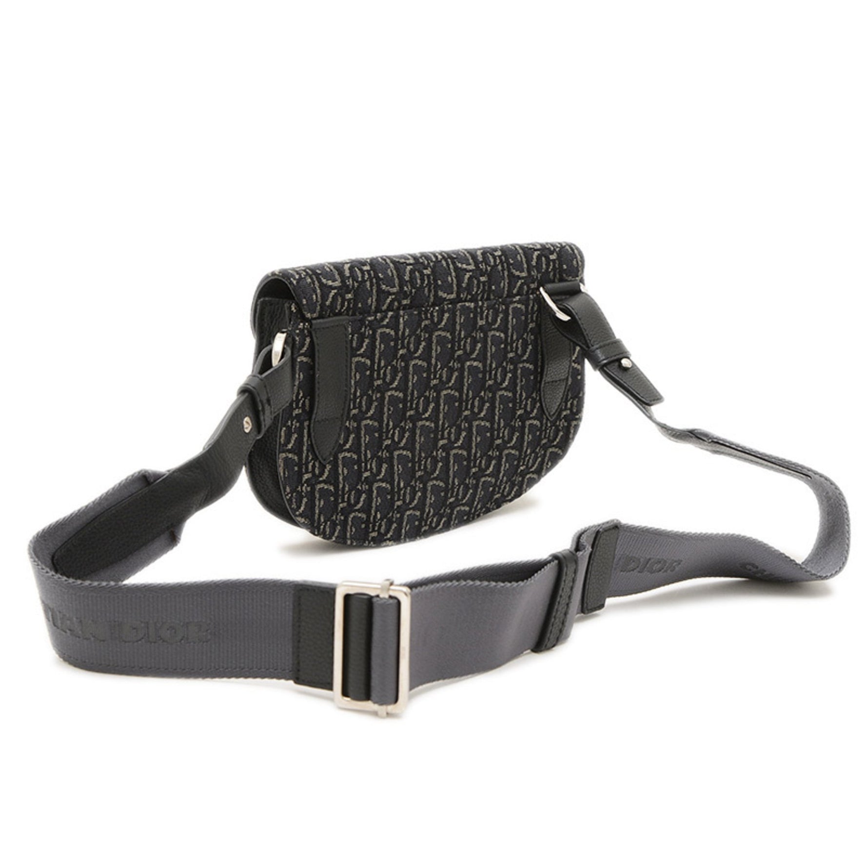 Christian Dior Dior Saddle Bag Oblique Shoulder Jacquard BP