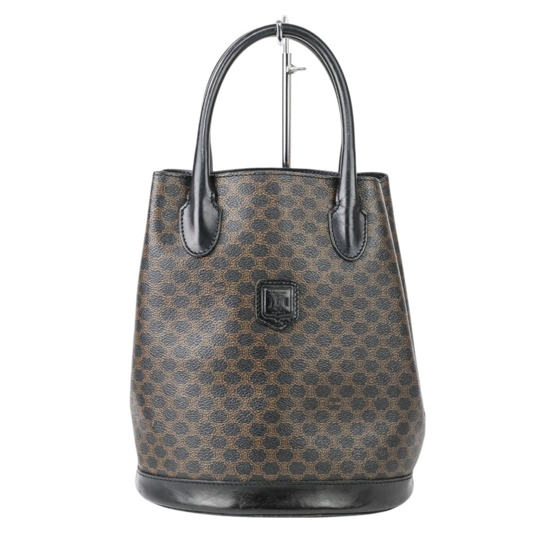 CELINE Vintage Macadam Bucket Tote Bag Handbag