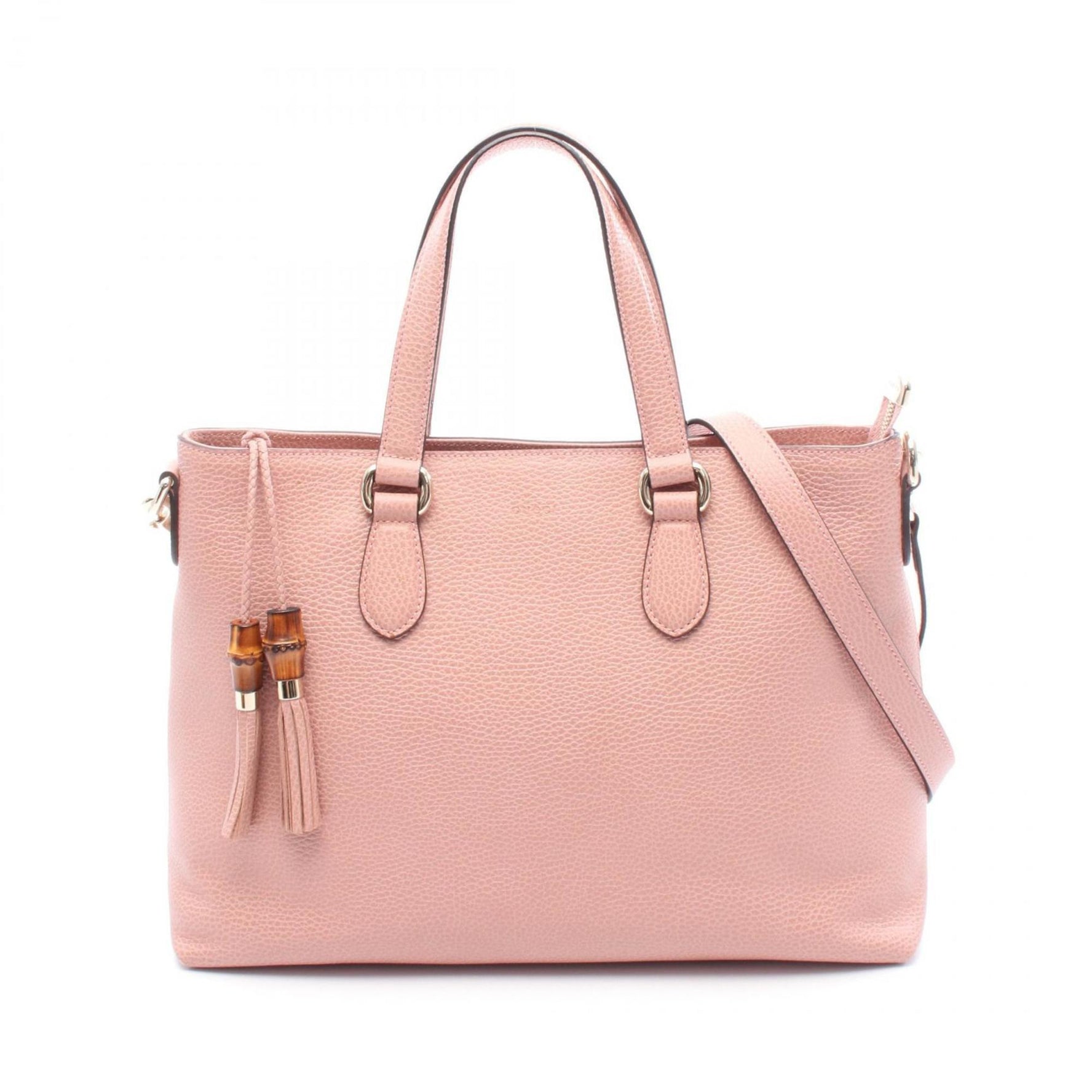 Gucci Bamboo Handbag, Leather