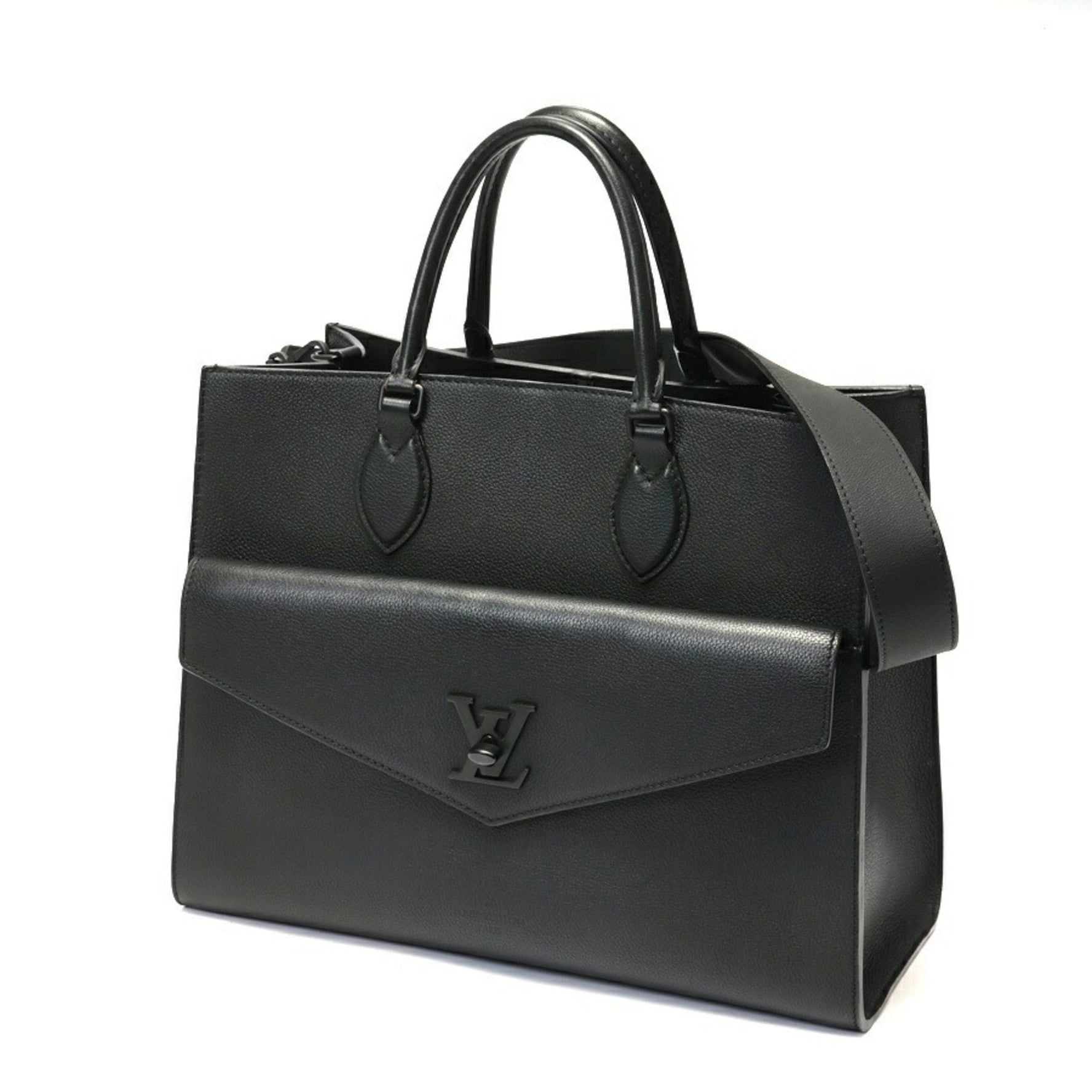 Louis Vuitton Rock Me Tote MM Shoulder Bag Leather Noir (Black)
