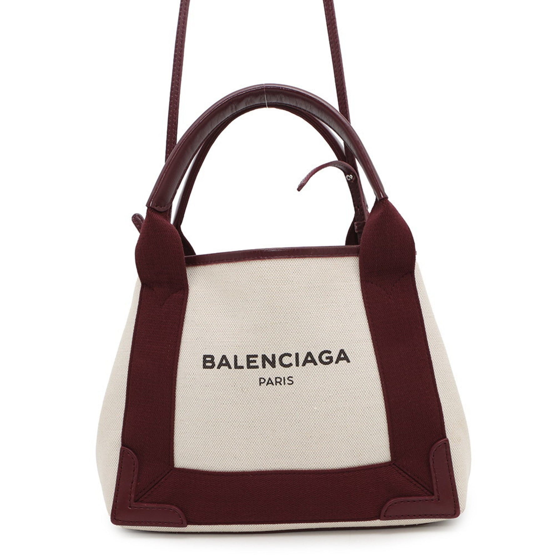 Balenciaga Handbag Navy Cabas XS Shoulder Bag