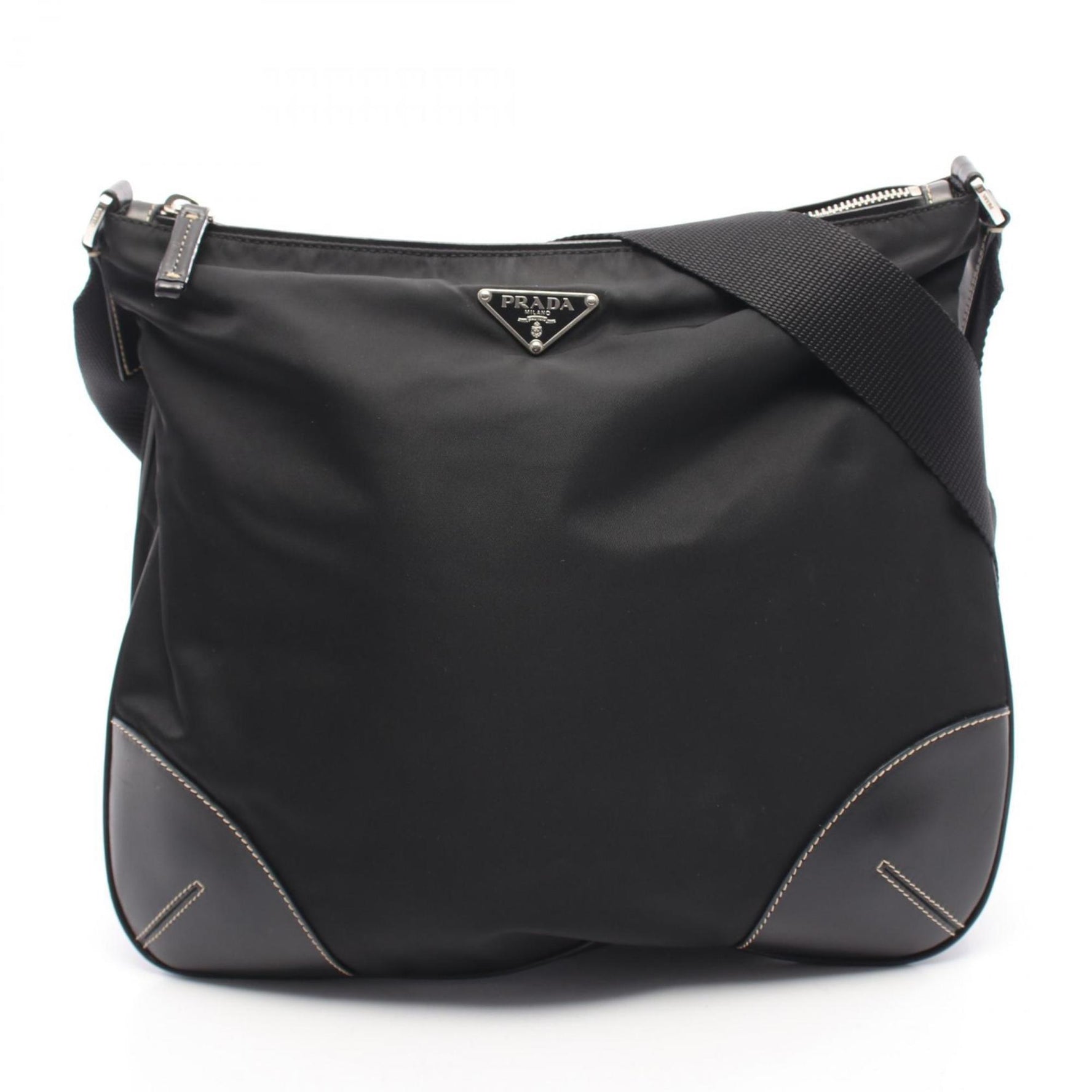 Prada TESSUTO LIGHT Shoulder Bag, Nylon and Leather
