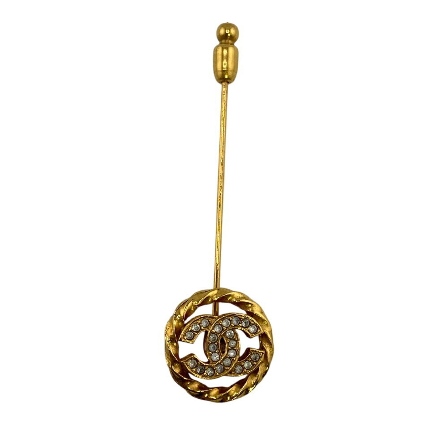 CHANEL Coco Mark Pin Brooch 1058 Unisex