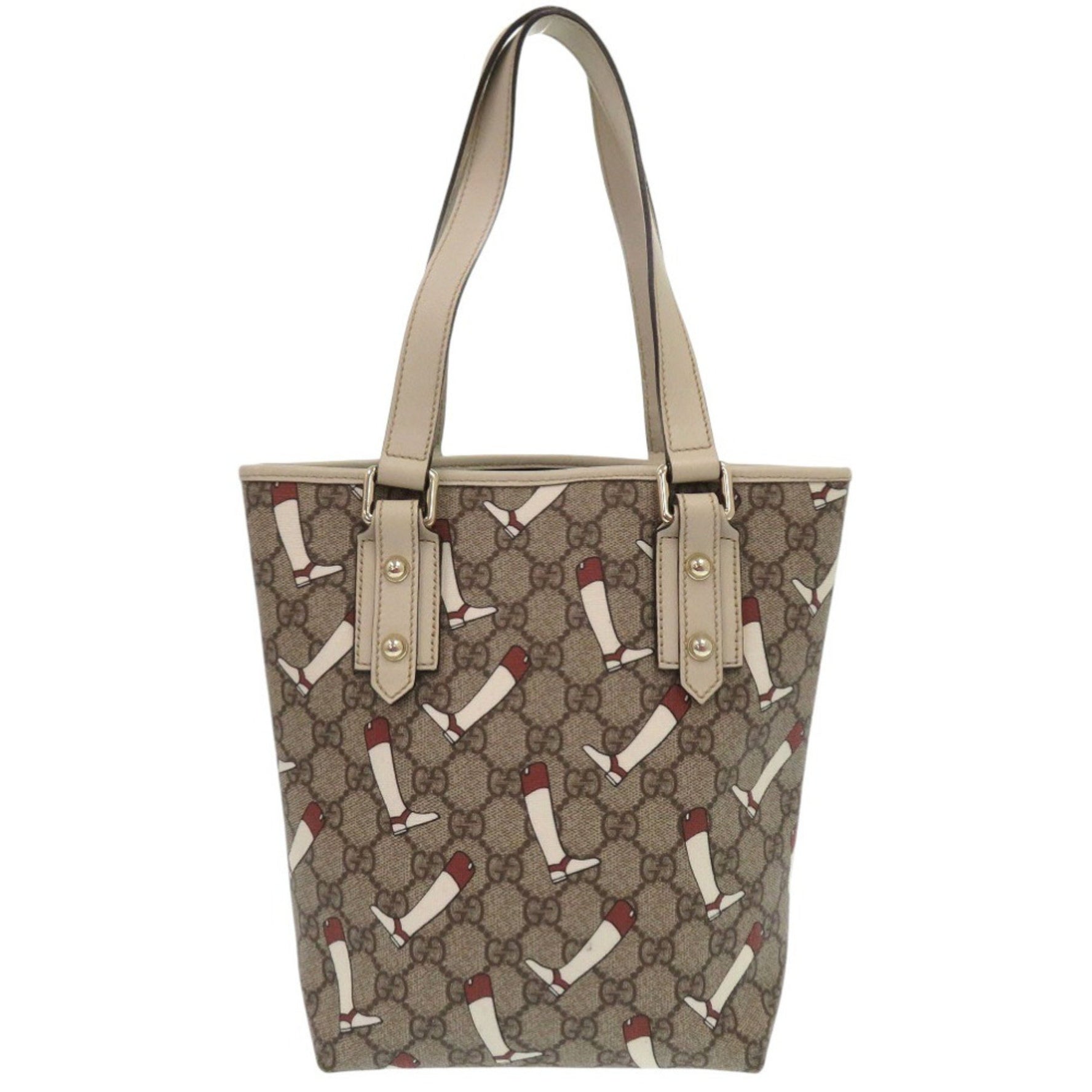 Gucci GG print tote bag in PVC with a boot and Supreme 0786