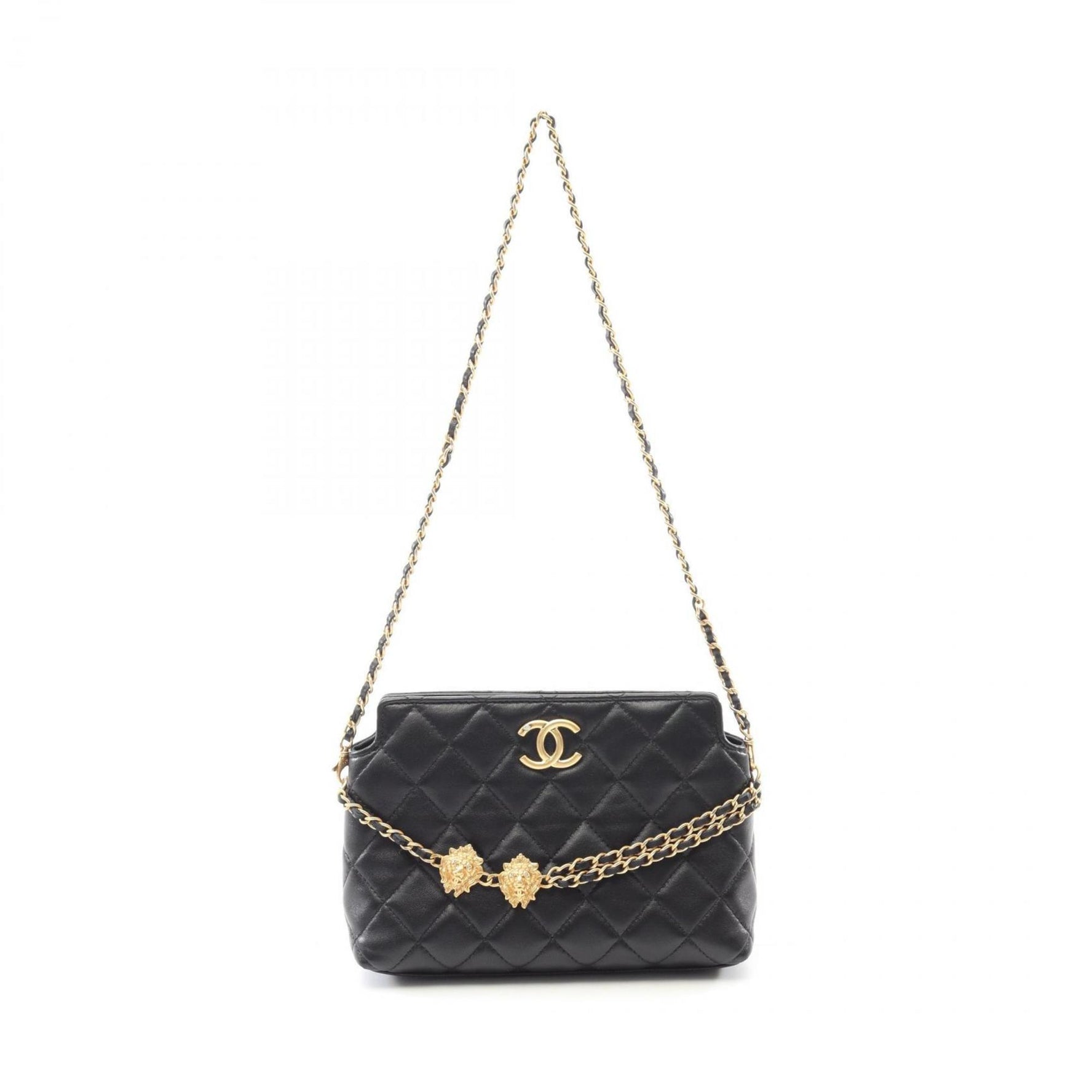 CHANEL Matelasse Shoulder Bag Lambskin (Sheepskin)