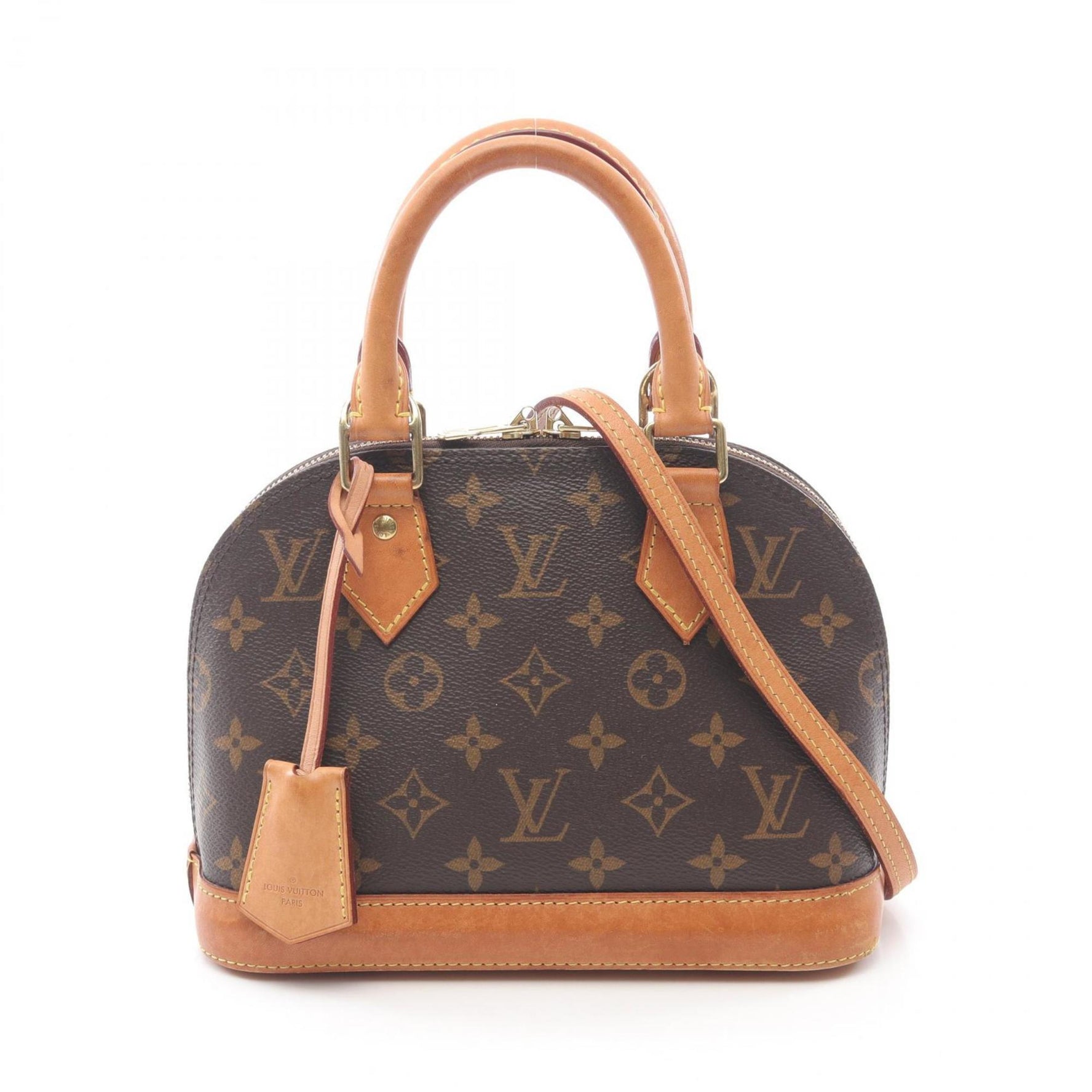Louis Vuitton Alma BB Handbag, Coated Canvas and Leather, Monogram