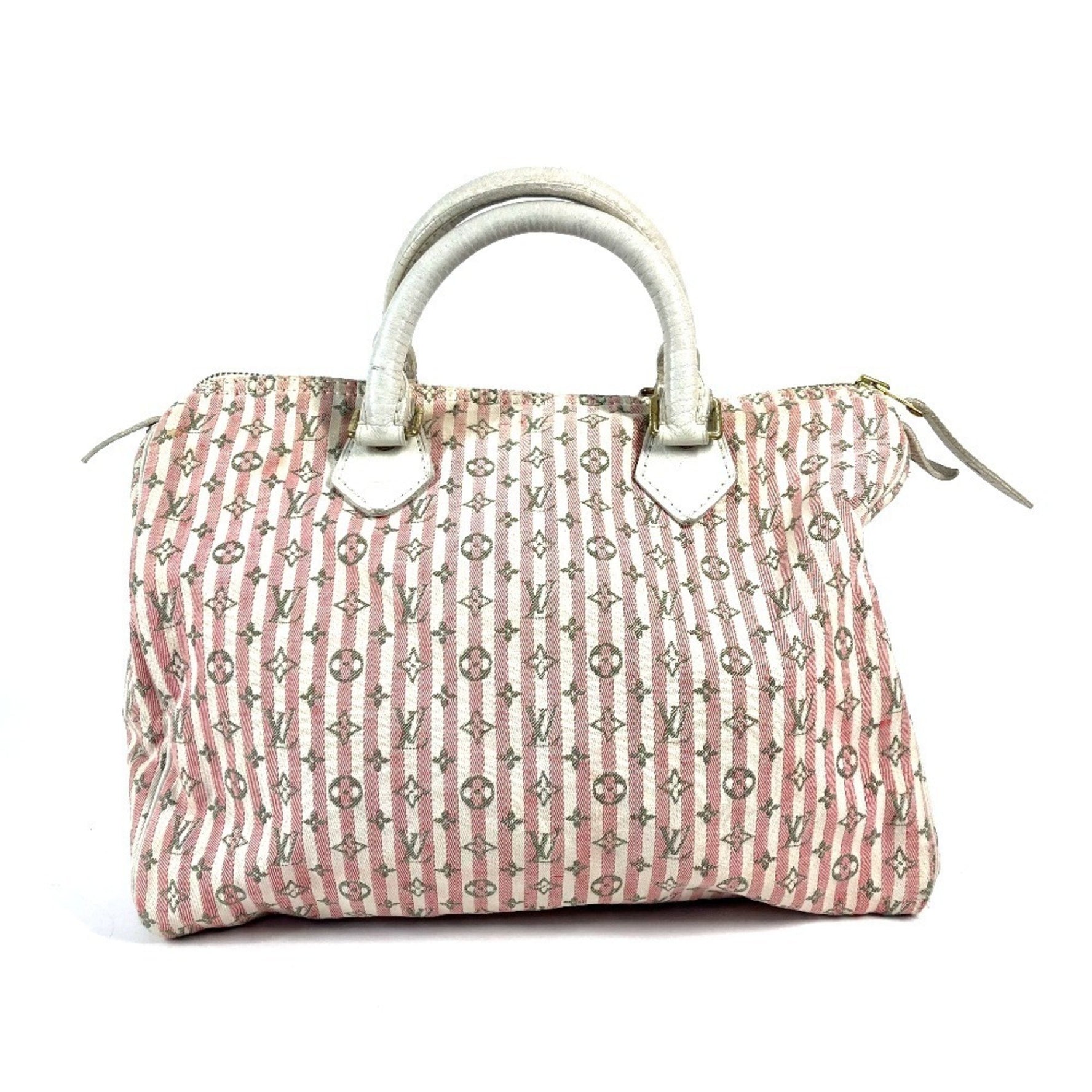 Louis Vuitton Monogram Mini Lan Croisette Speedy 30 Boston Bag Handbag Canvas Rouge