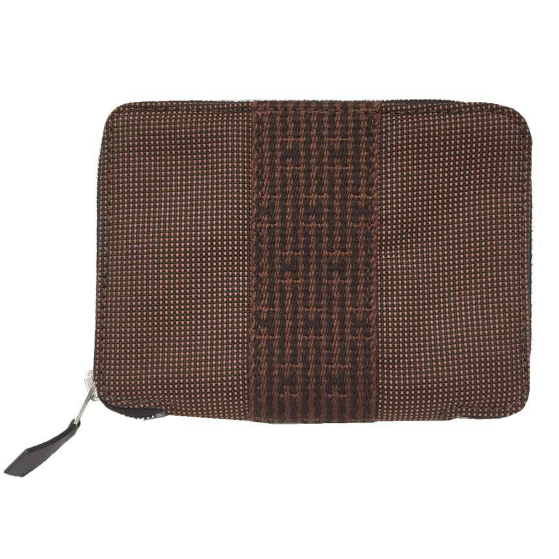 HERMES Air Line Purse PM Bifold Wallet Nylon Canvas