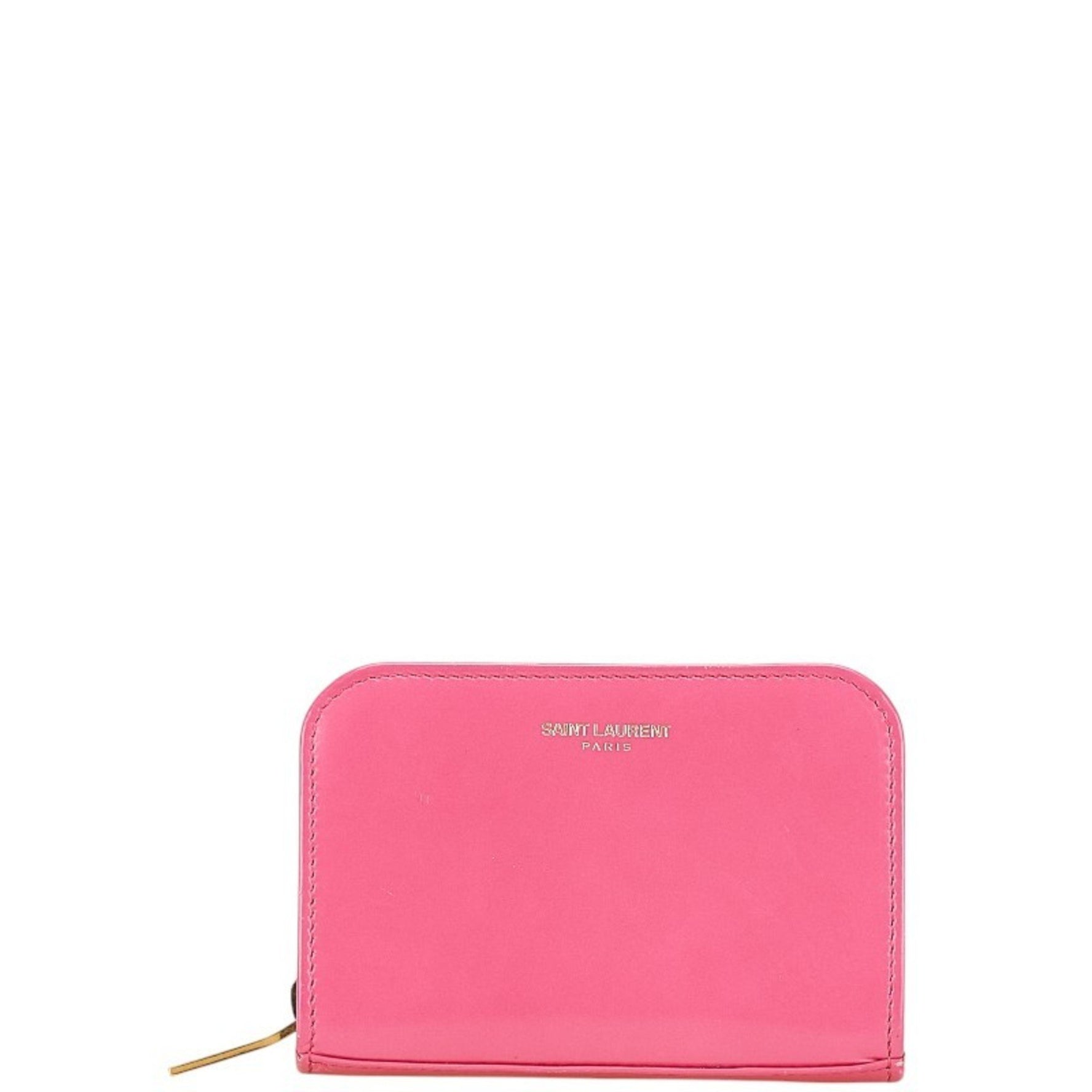 Saint Laurent Round Coin Case Leather