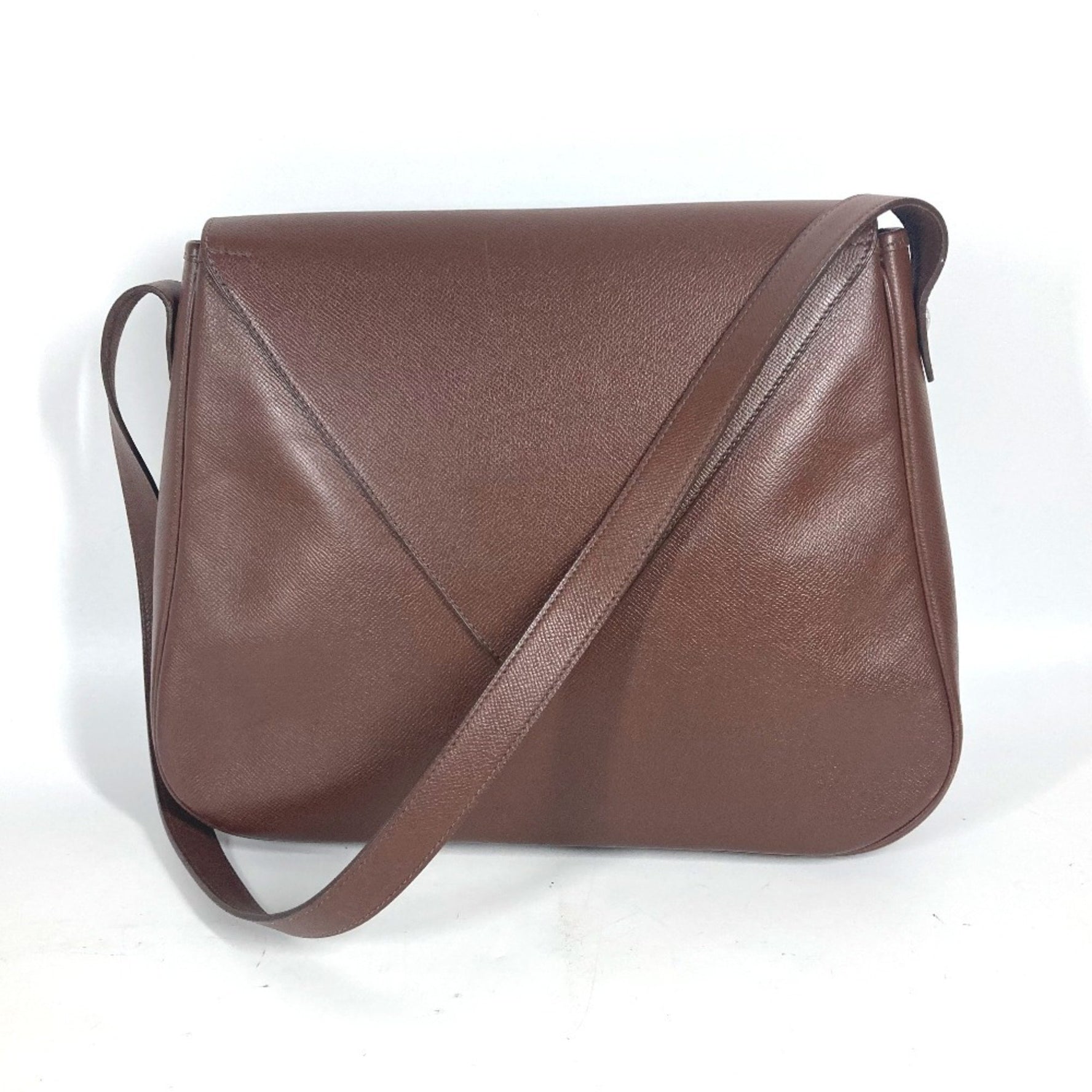 HERMES Christine flap shoulder bag leather men women