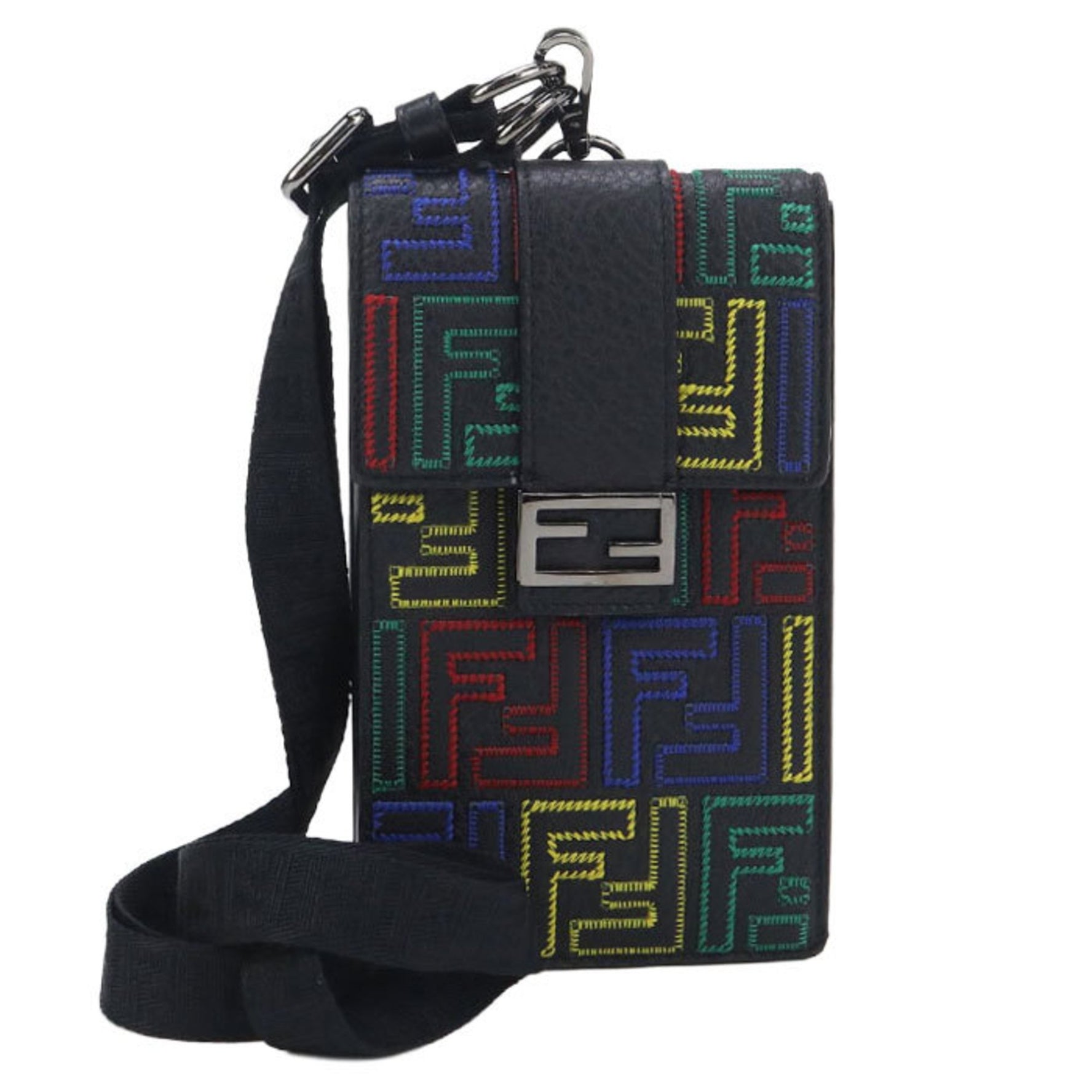 FENDI Shoulder Bag with Zucca Phone Holder