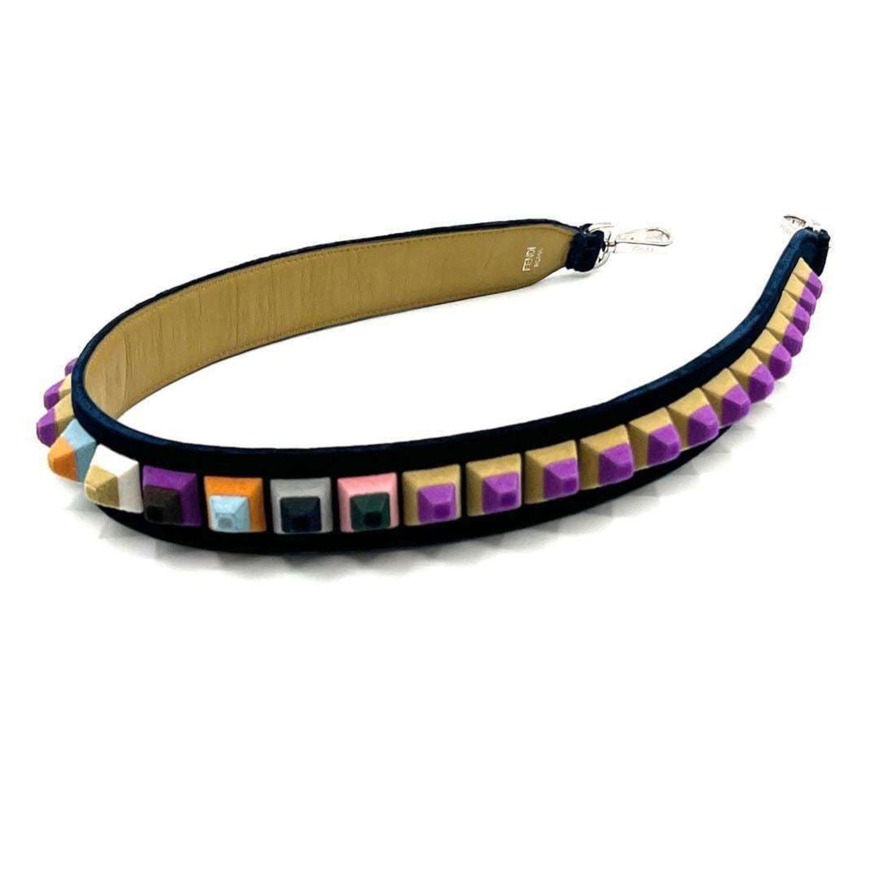 FENDI Shoulder Strap You Suede Leather