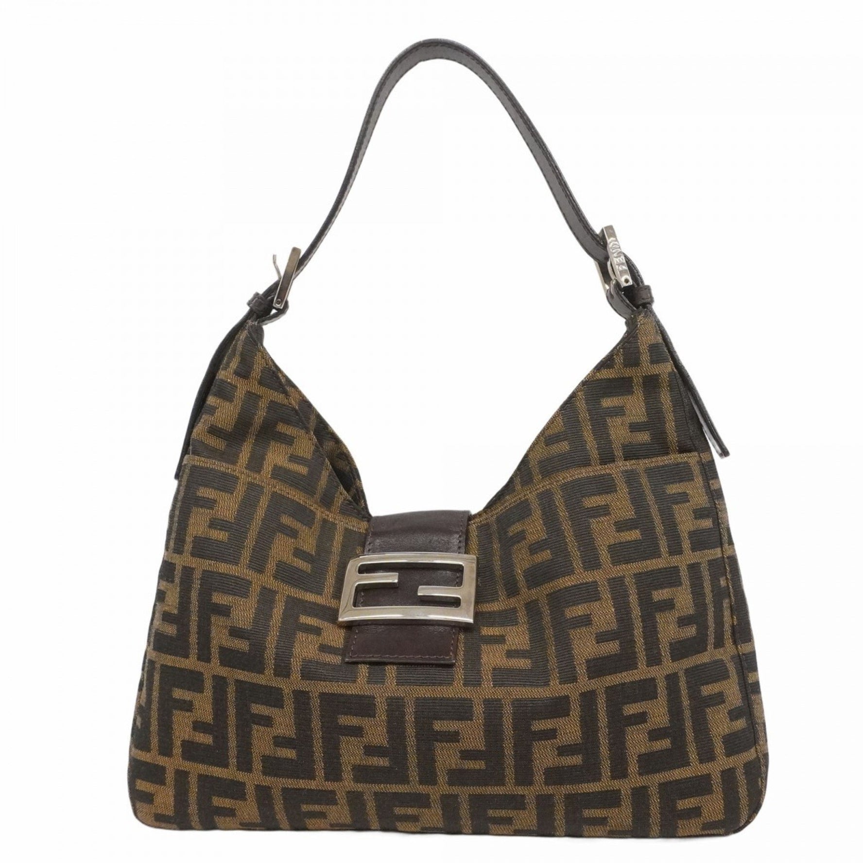 Fendi Zucca nylon canvas handbag in