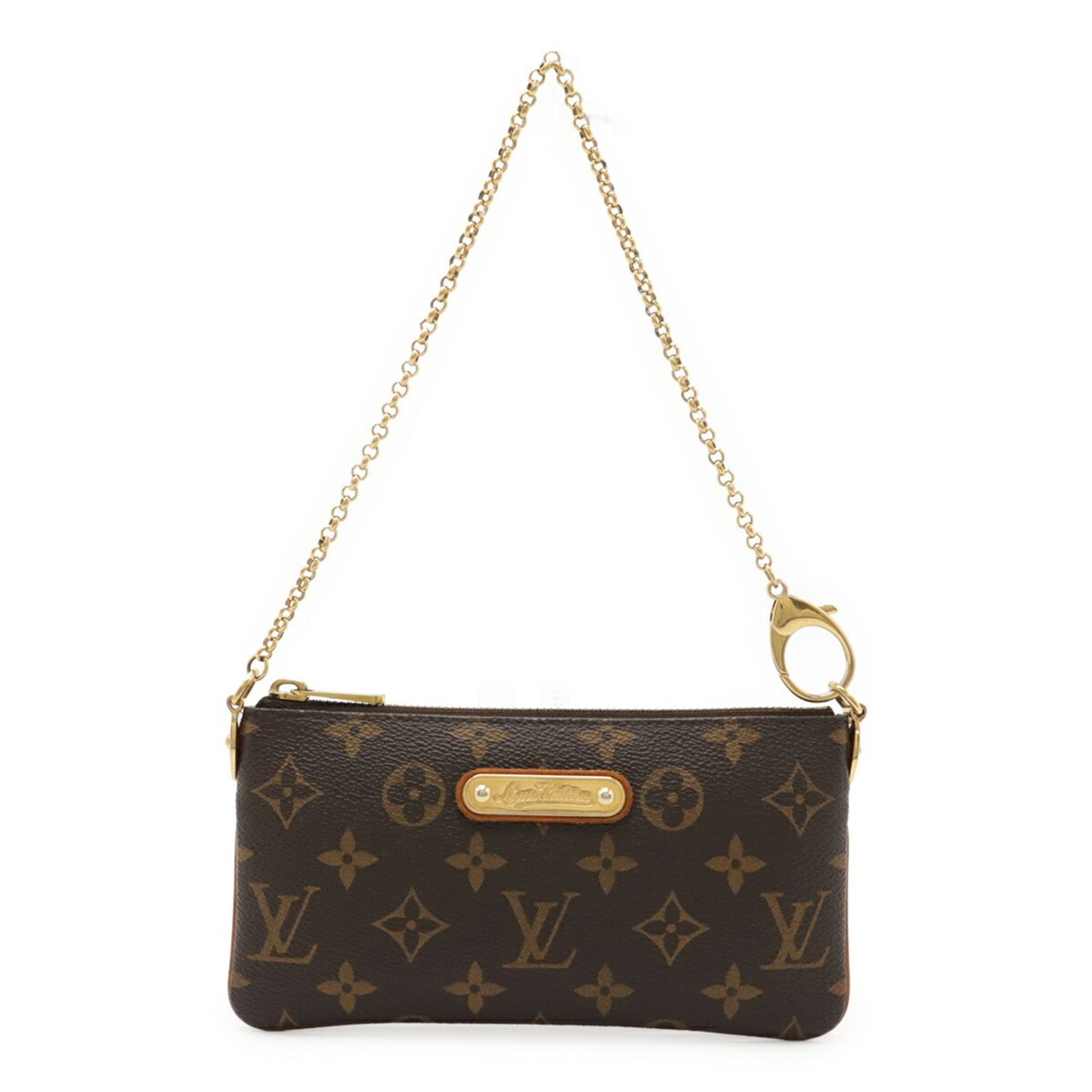 LOUIS VUITTON Monogram Pochette Mila MM Accessory Pouch Chain Bag