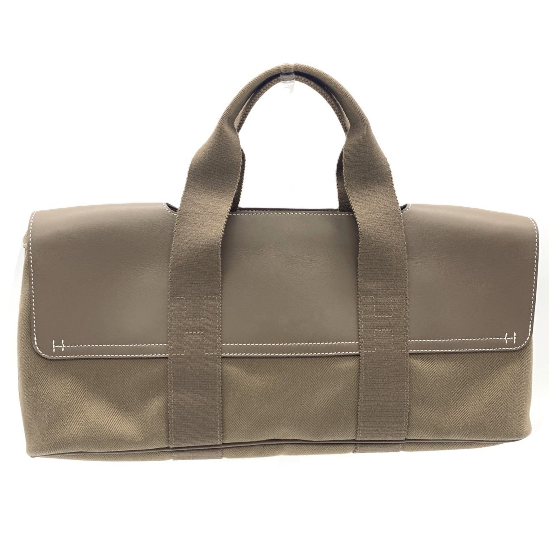 Hermes Handbag Valparaiso Long MM Canvas Etoupe