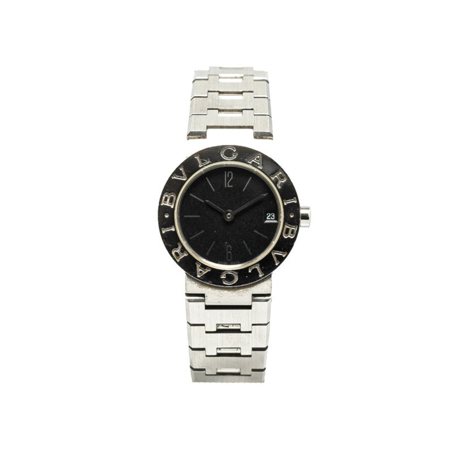 BVLGARI Watch Quartz Black Dial Stainless Steel