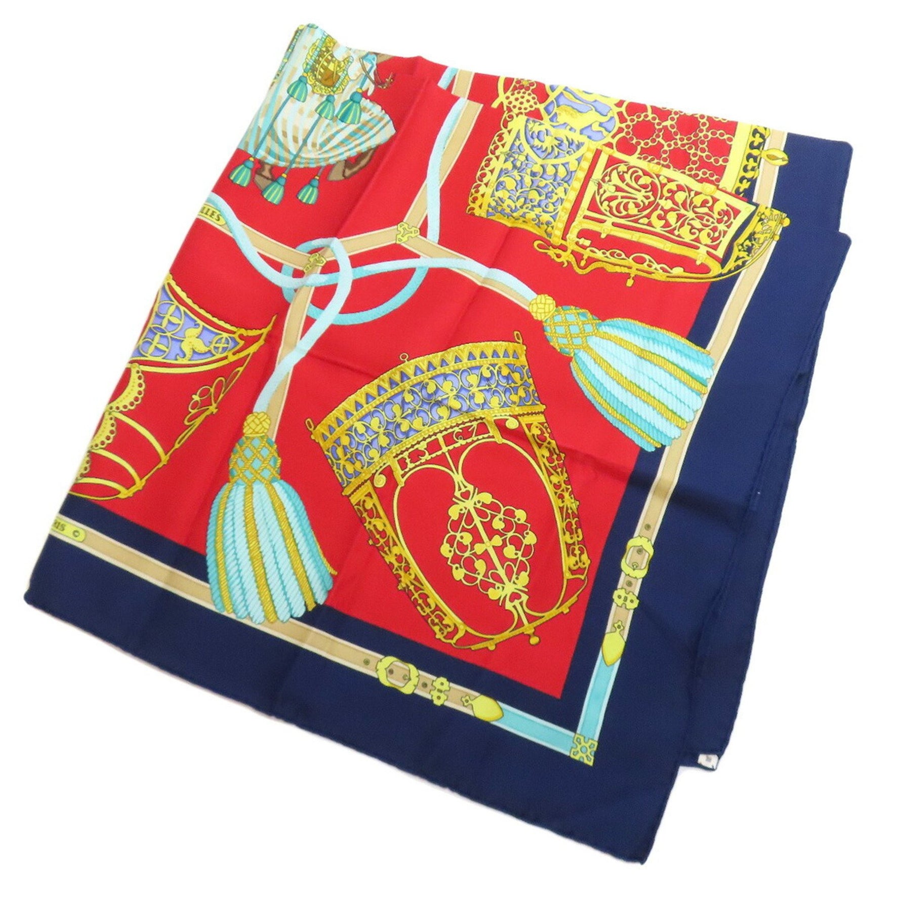 Hermès Carré 90 LES MUSEROLLES Noseband Scarf Muffler Cashmere HERMES