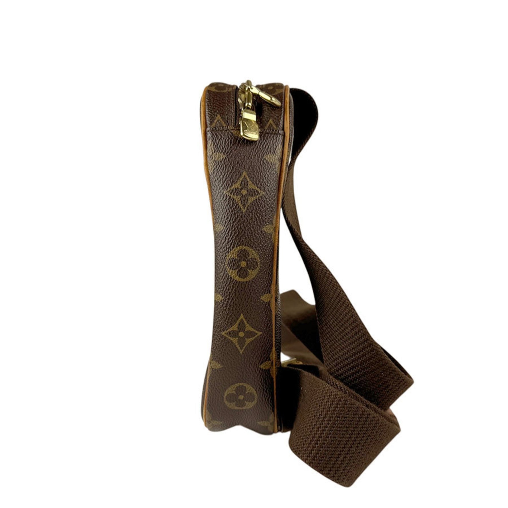 Louis Vuitton Body Bag Monogram Pochette Ganju Canvas Brown Men's