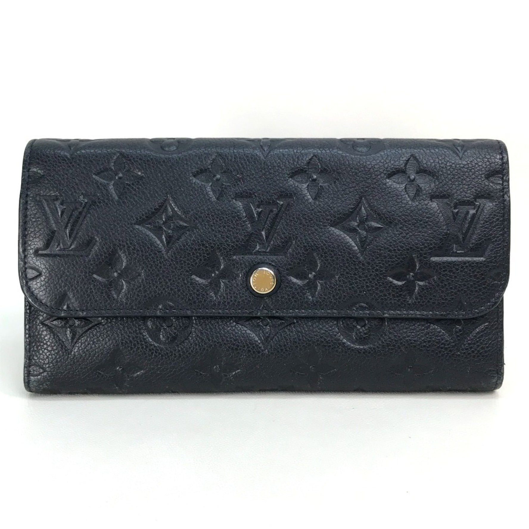 Louis Vuitton Monogram Empreinte Portefeuille Virtuose Long Wallet Leather Infini Navy
