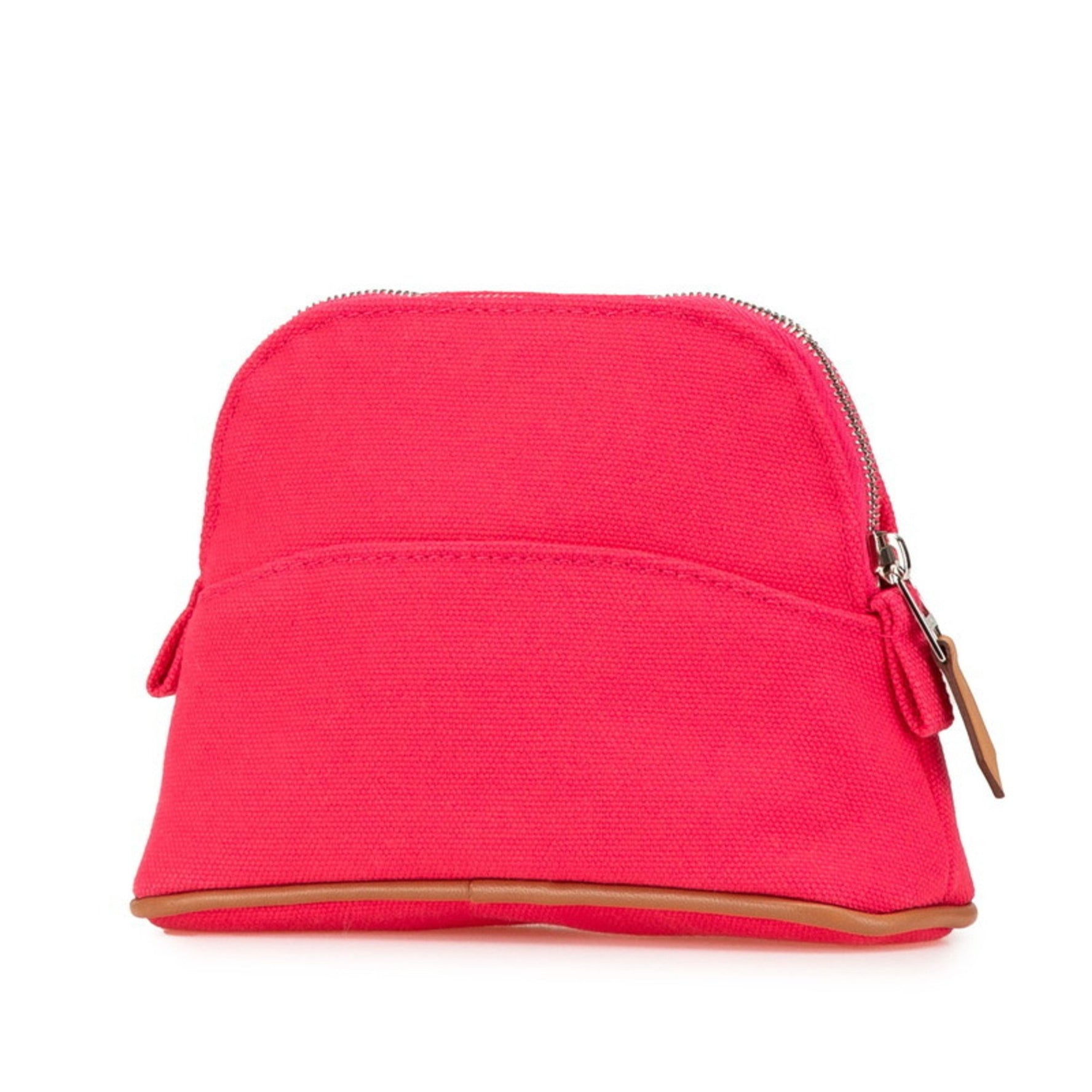 Hermes Bolide Mini Pouch Hibiscus Canvas