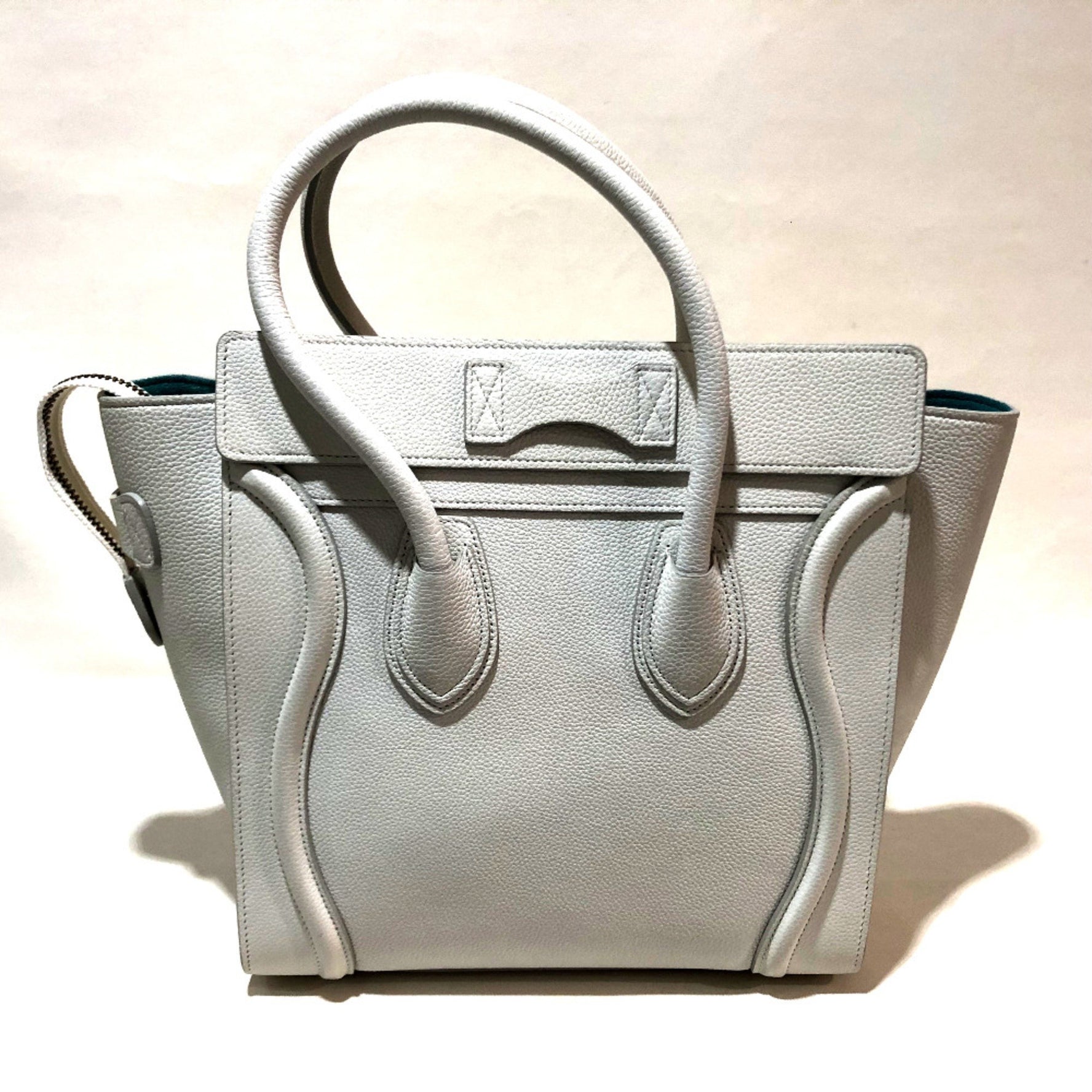 CELINE Tote Bag bag luggage Hand Bag Off x Sky Blue