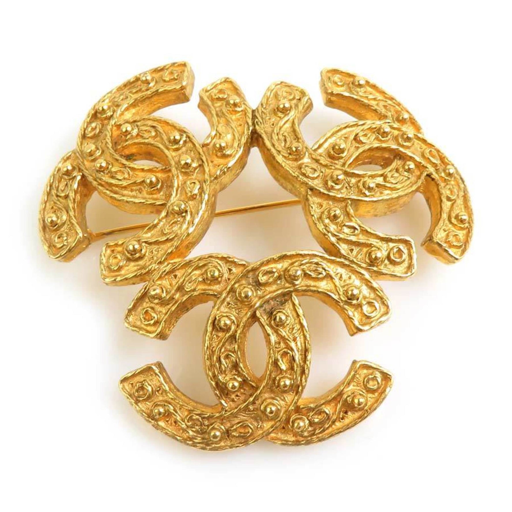 CHANEL Coco Mark Metal Brooch