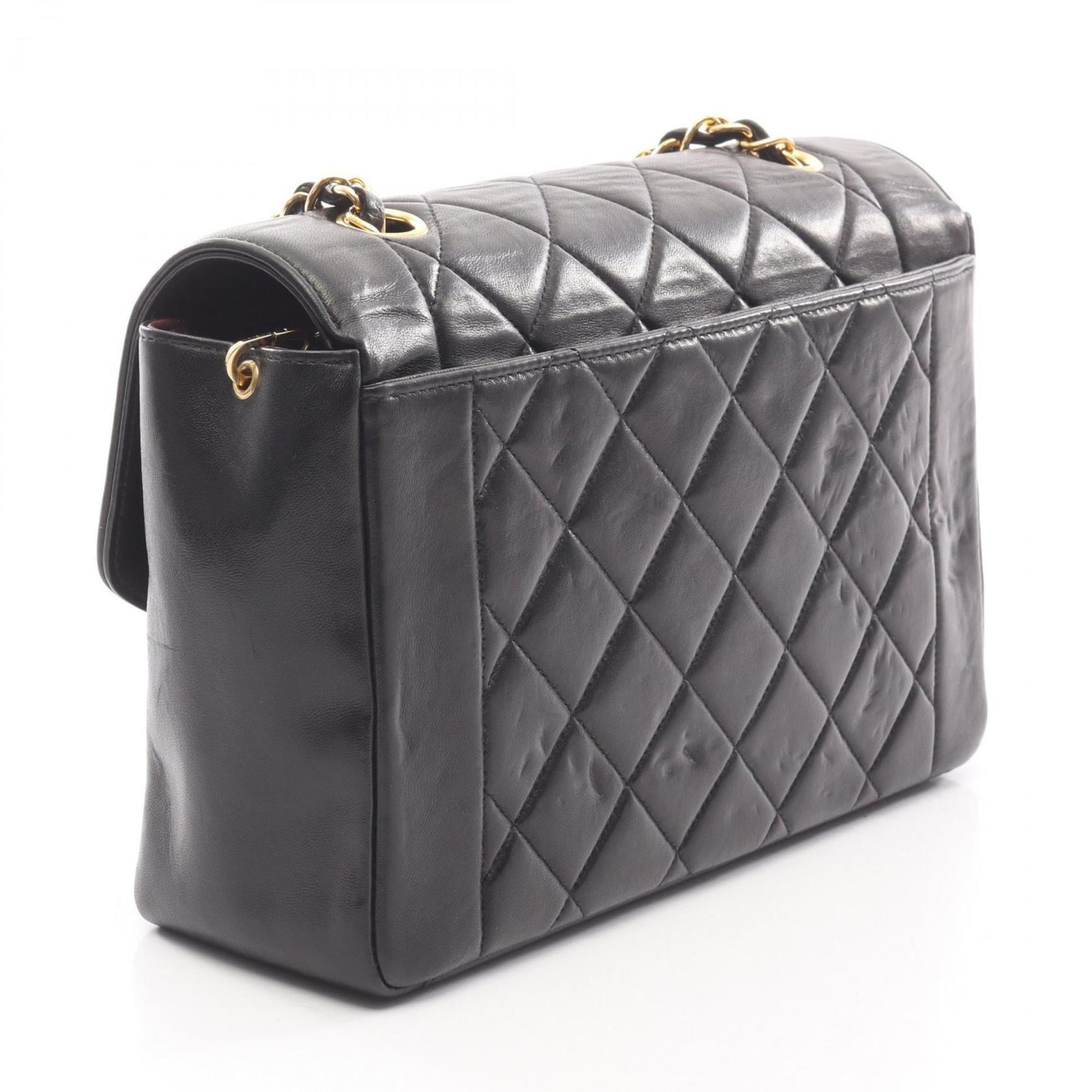 CHANEL Matelasse Diana Flap Shoulder Bag in Lambskin Leather