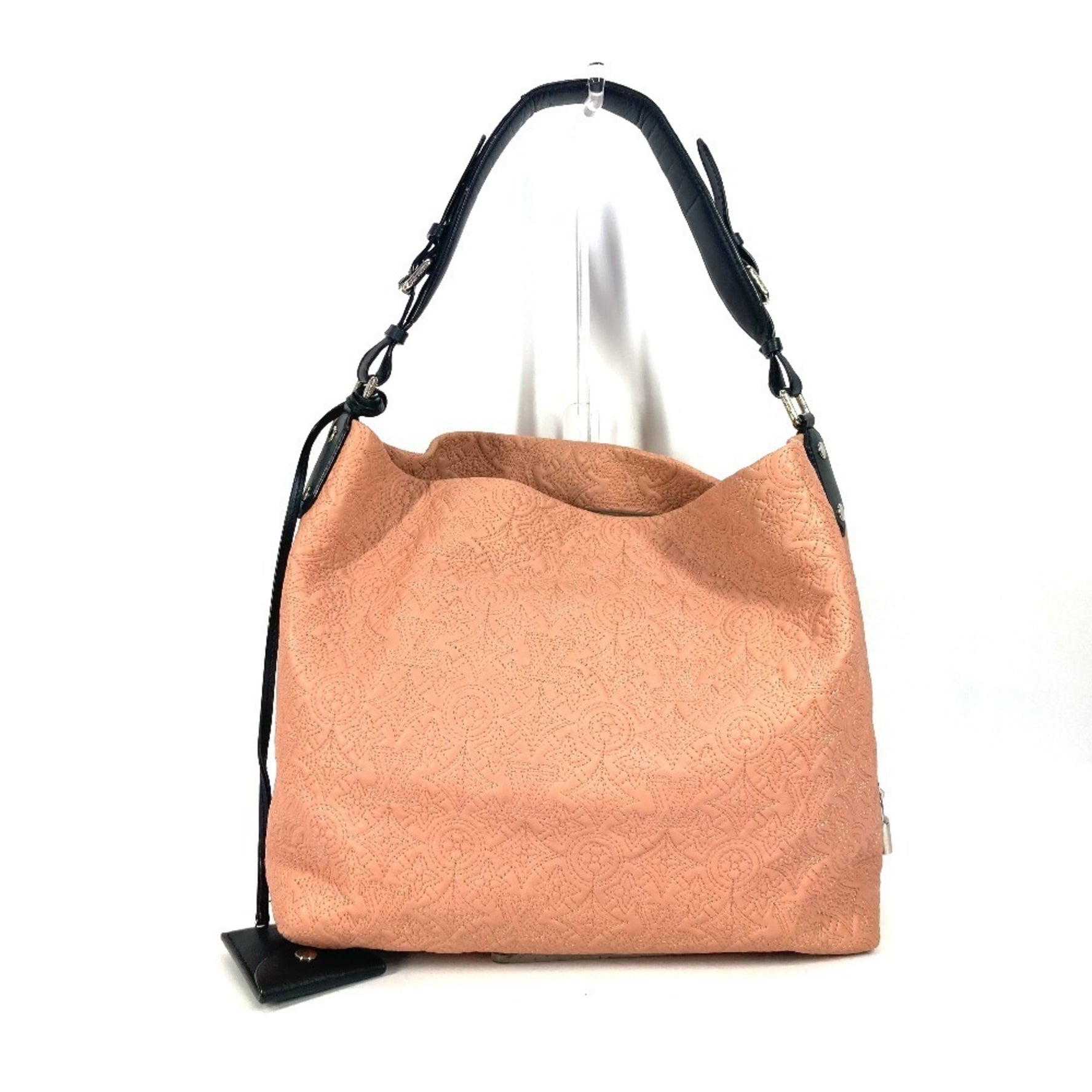 Louis Vuitton Monogram Antia Hobo PM Tote Bag Shoulder Leather Rose Pink