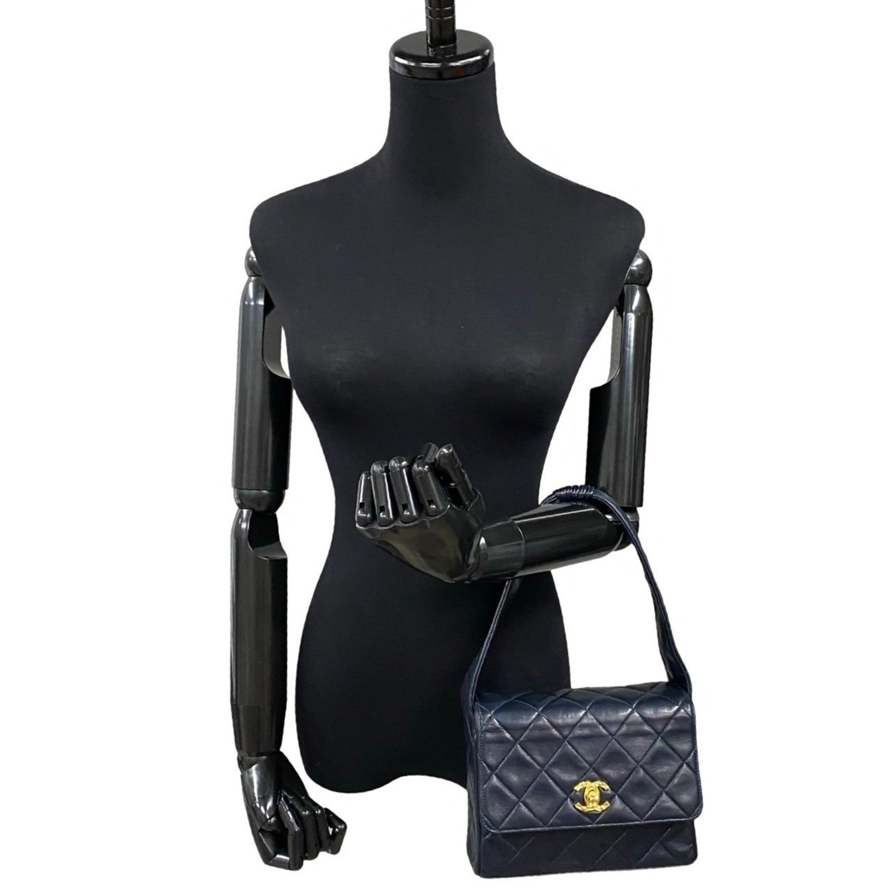 No. 2 CHANEL Matelasse Coco Mark Lambskin Leather Turnlock Handbag