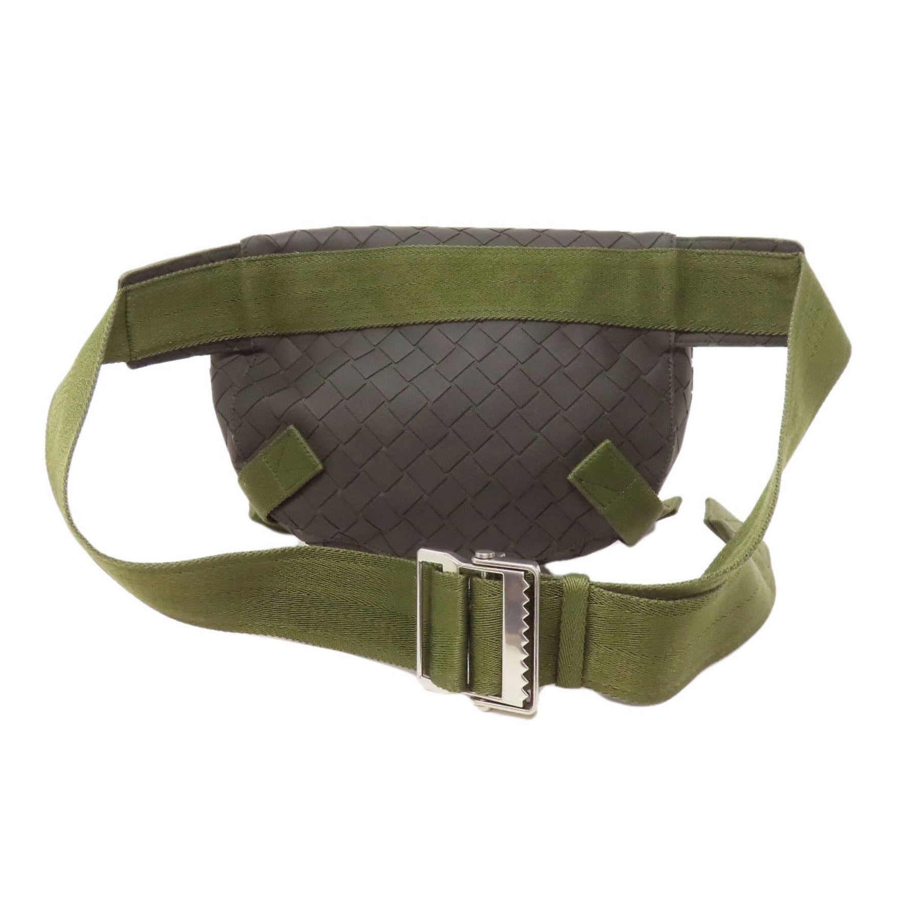 Bottega Veneta New Rubber Intrecciato Body Bag Canvas