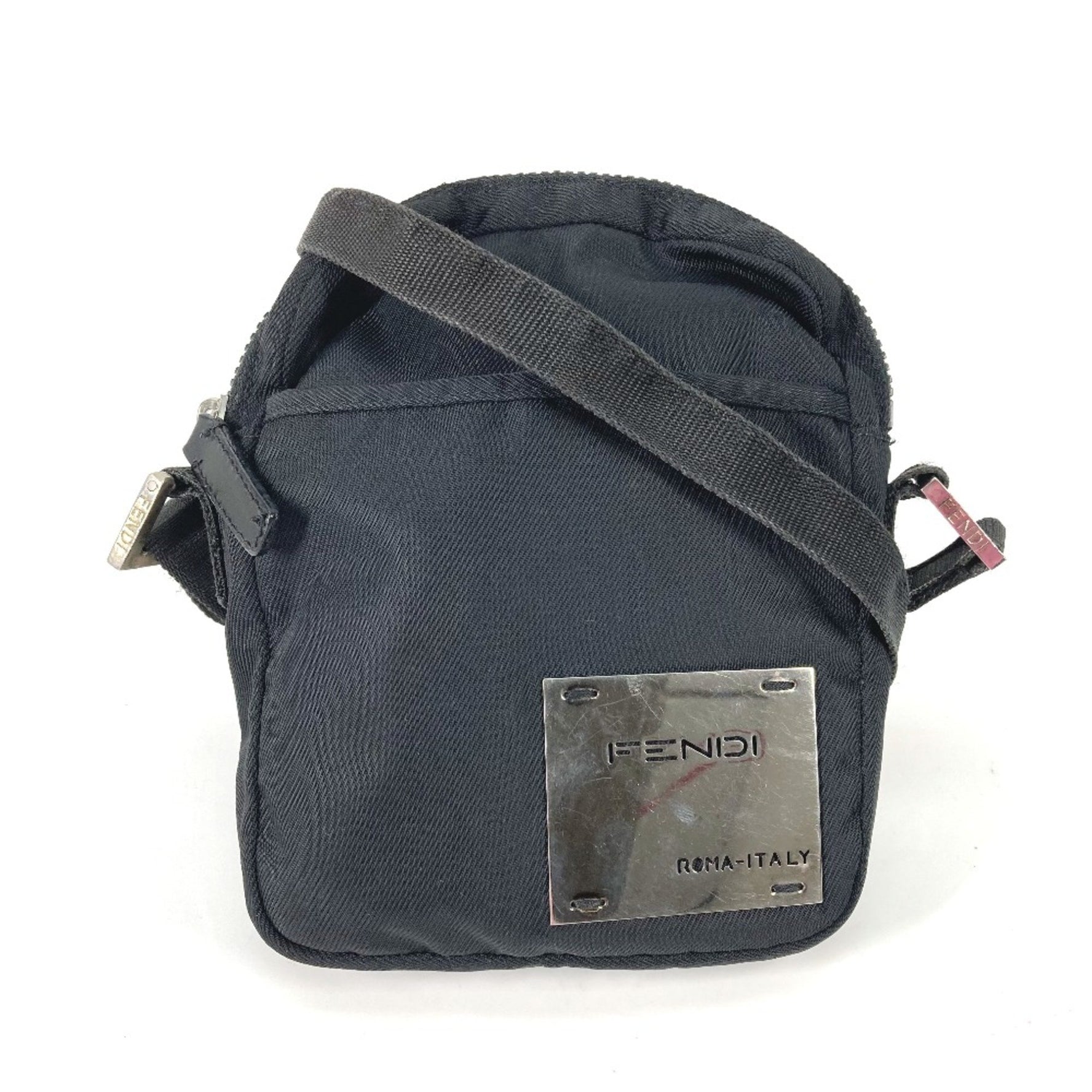 Fendi Crossbody Bag Pochette Sacoche Shoulder Bag Silver