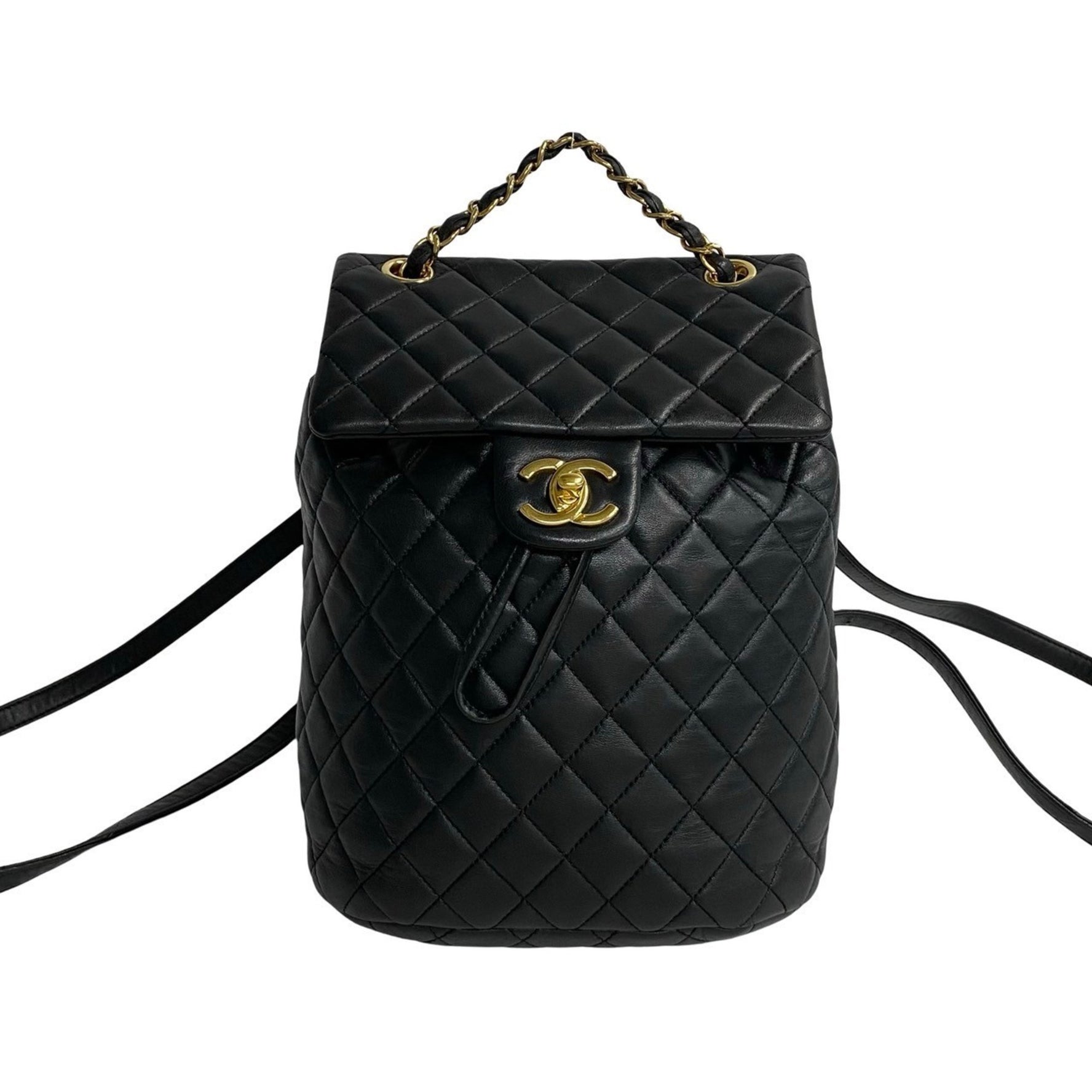 CHANEL Matelasse Coco Mark Lambskin Mini Backpack in
