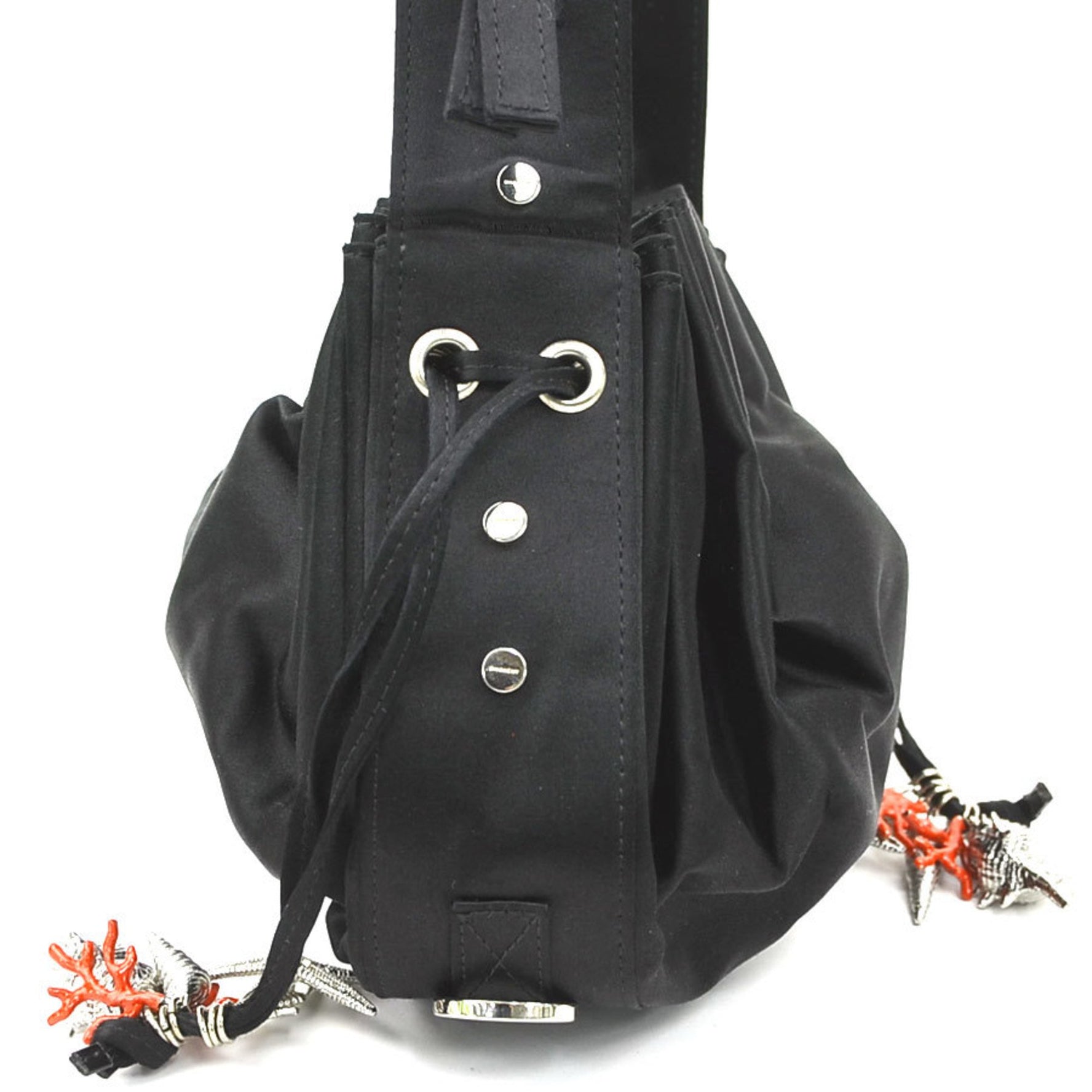Givenchy shoulder bag in black satin, women's size 56243g