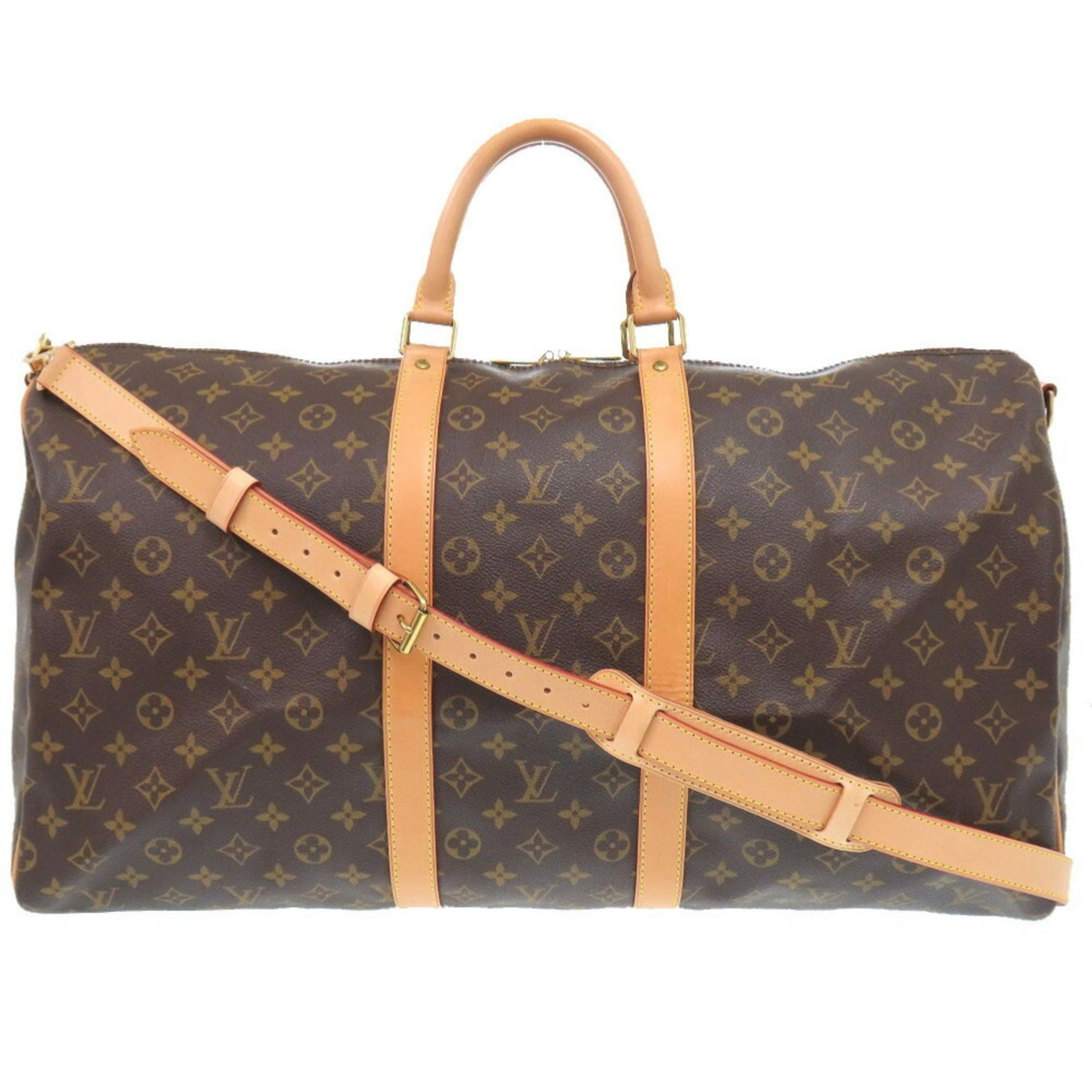 Louis Vuitton Keepall Bandouliere 55 Monogram Boston Bag LV 0763