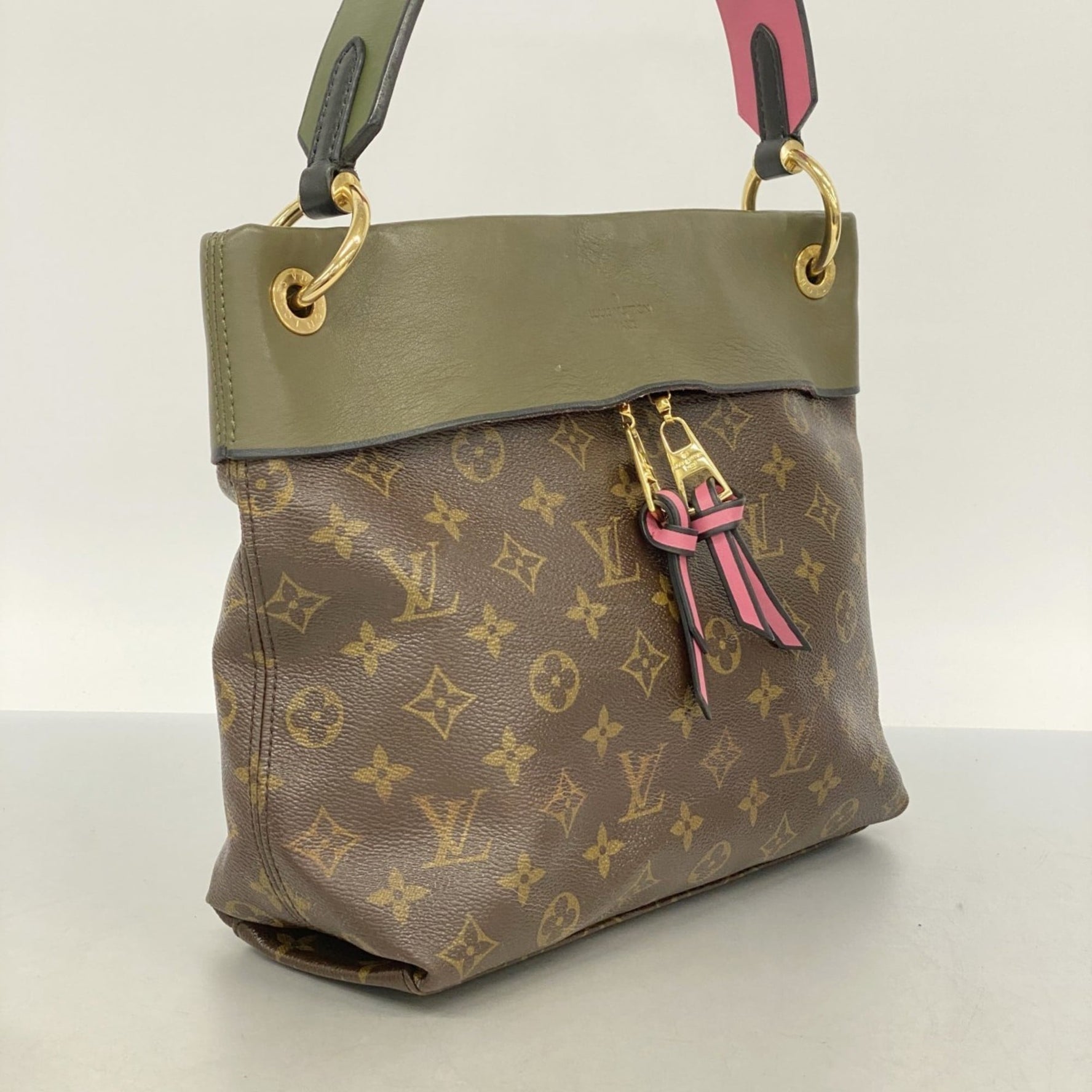 Louis Vuitton Monogram Tuileries Besace Handbag Brown Khaki Bag