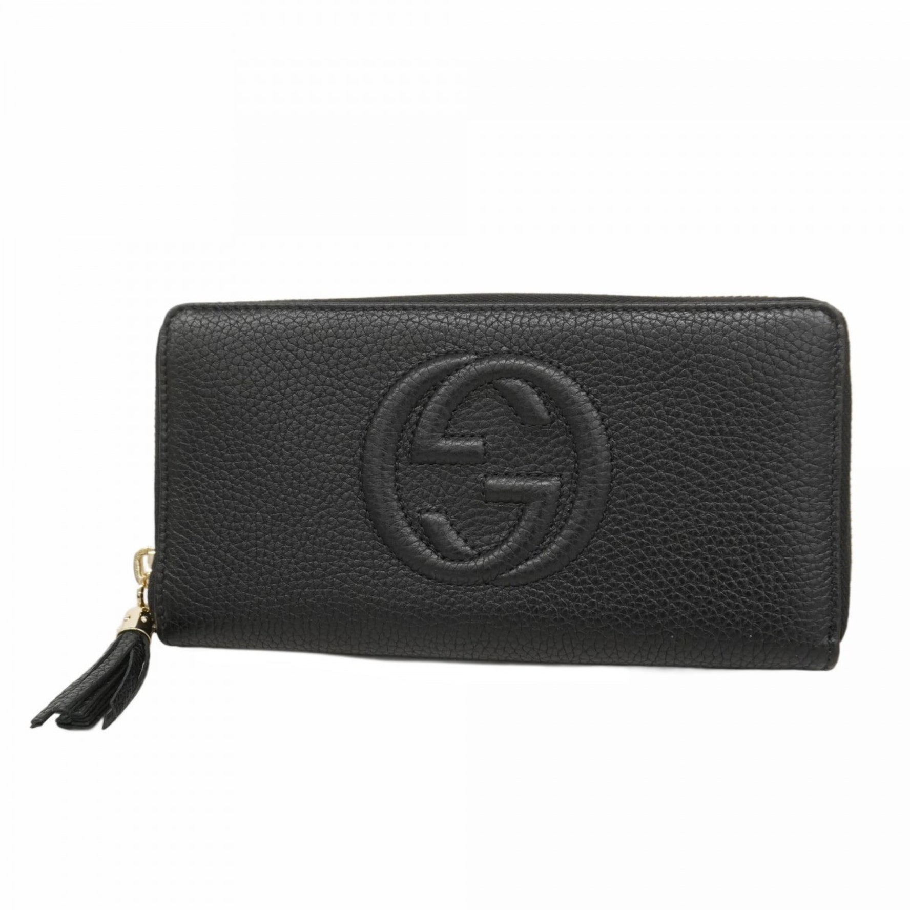 Gucci Soho Long Wallet Leather Champagne