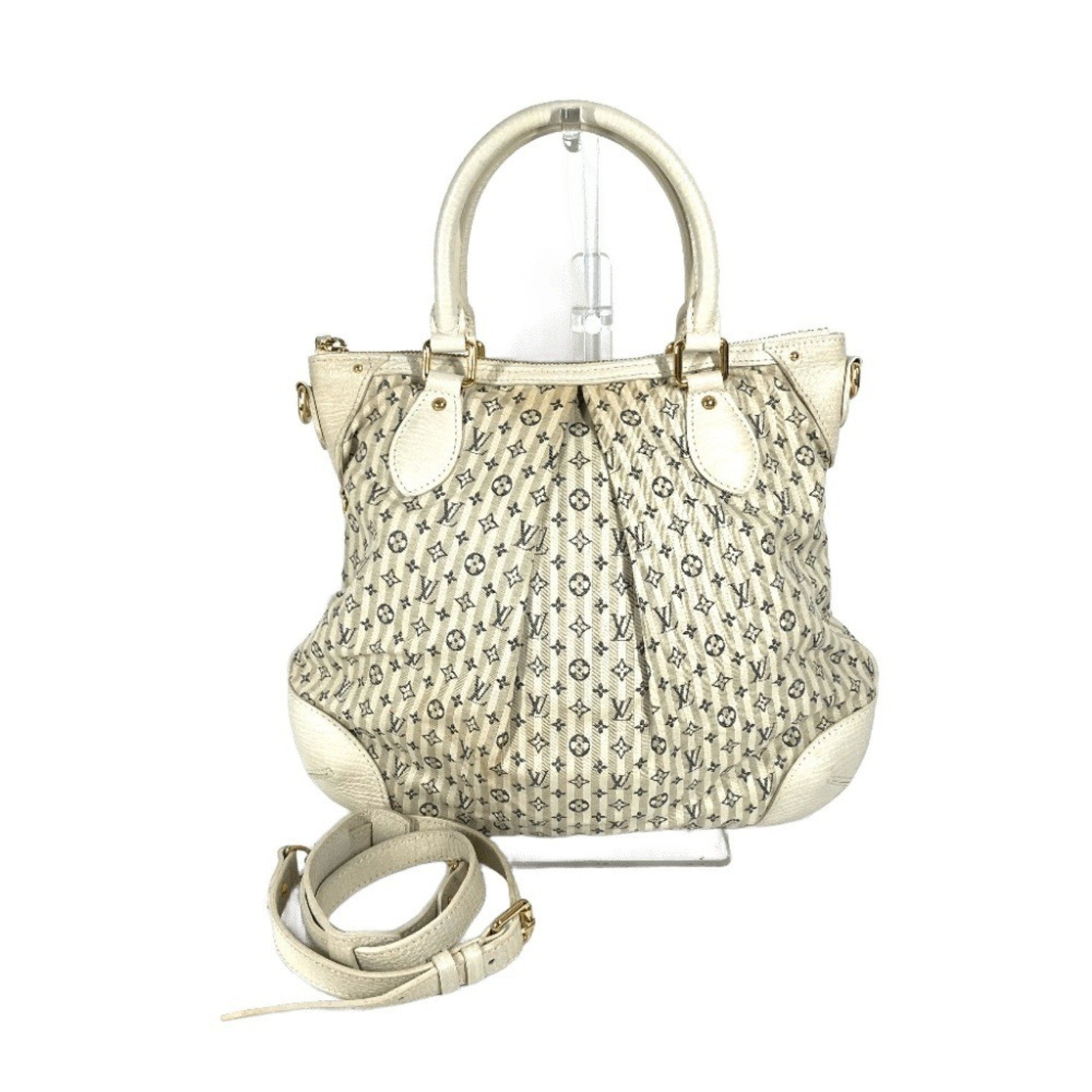 Louis Vuitton Monogram Minilan Marina PM Handbag, bag, Tote Shoulder Canvas, White