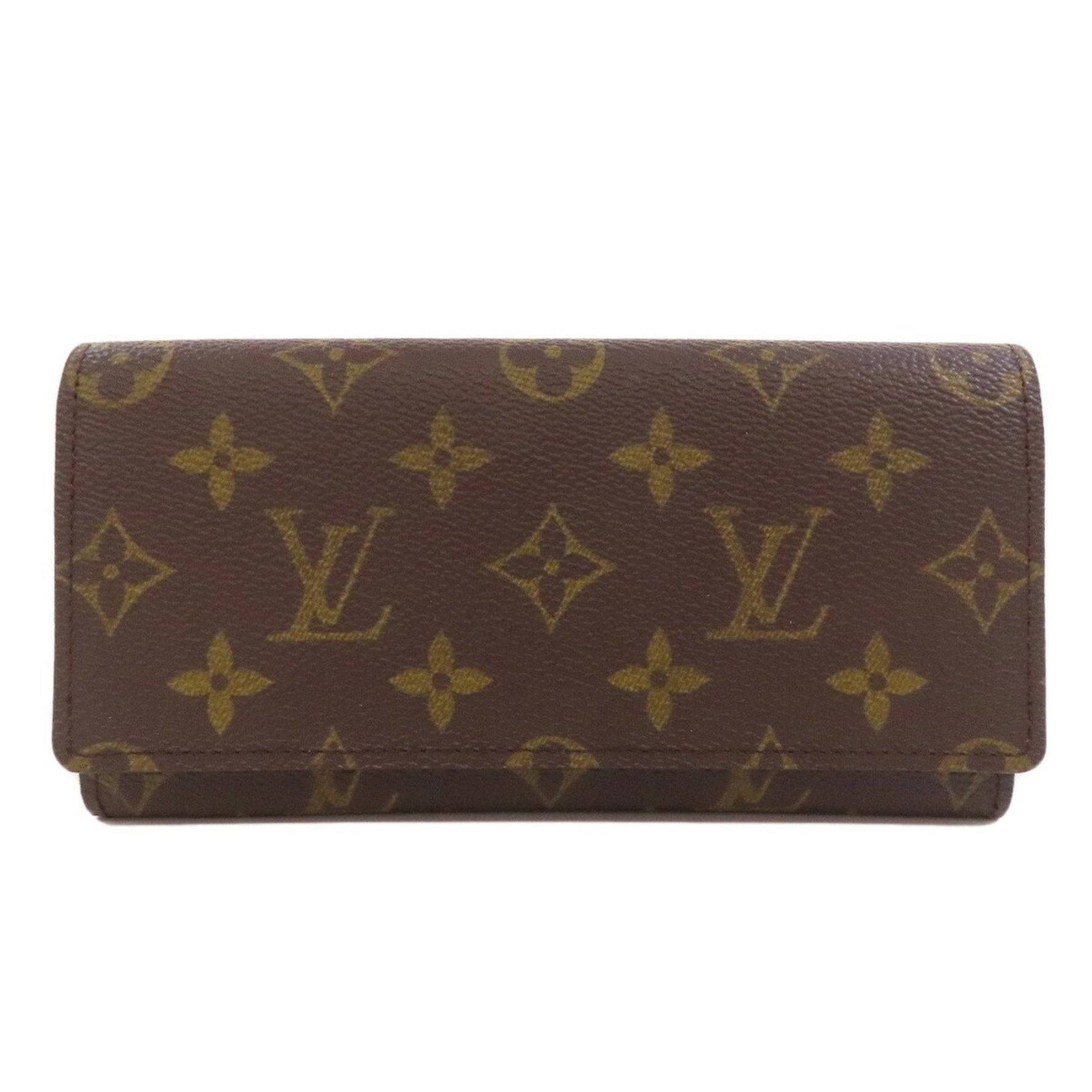 Louis Vuitton Porte Carte Credit Long Wallet Monogram Canvas LOUIS VUITTON